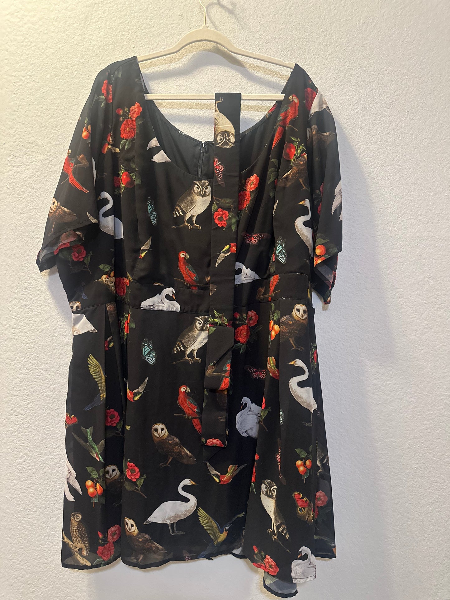 Size 34 (equal to an 8X when being compared to other brand) Custom Designed Bird Dress from eShakti