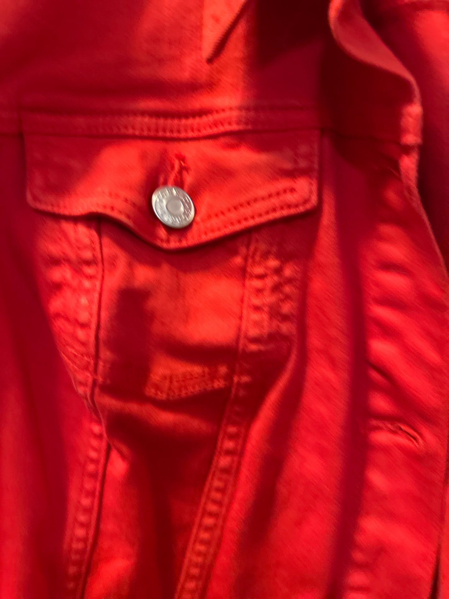 Size 6x (30) Red Denim vest from Tourette