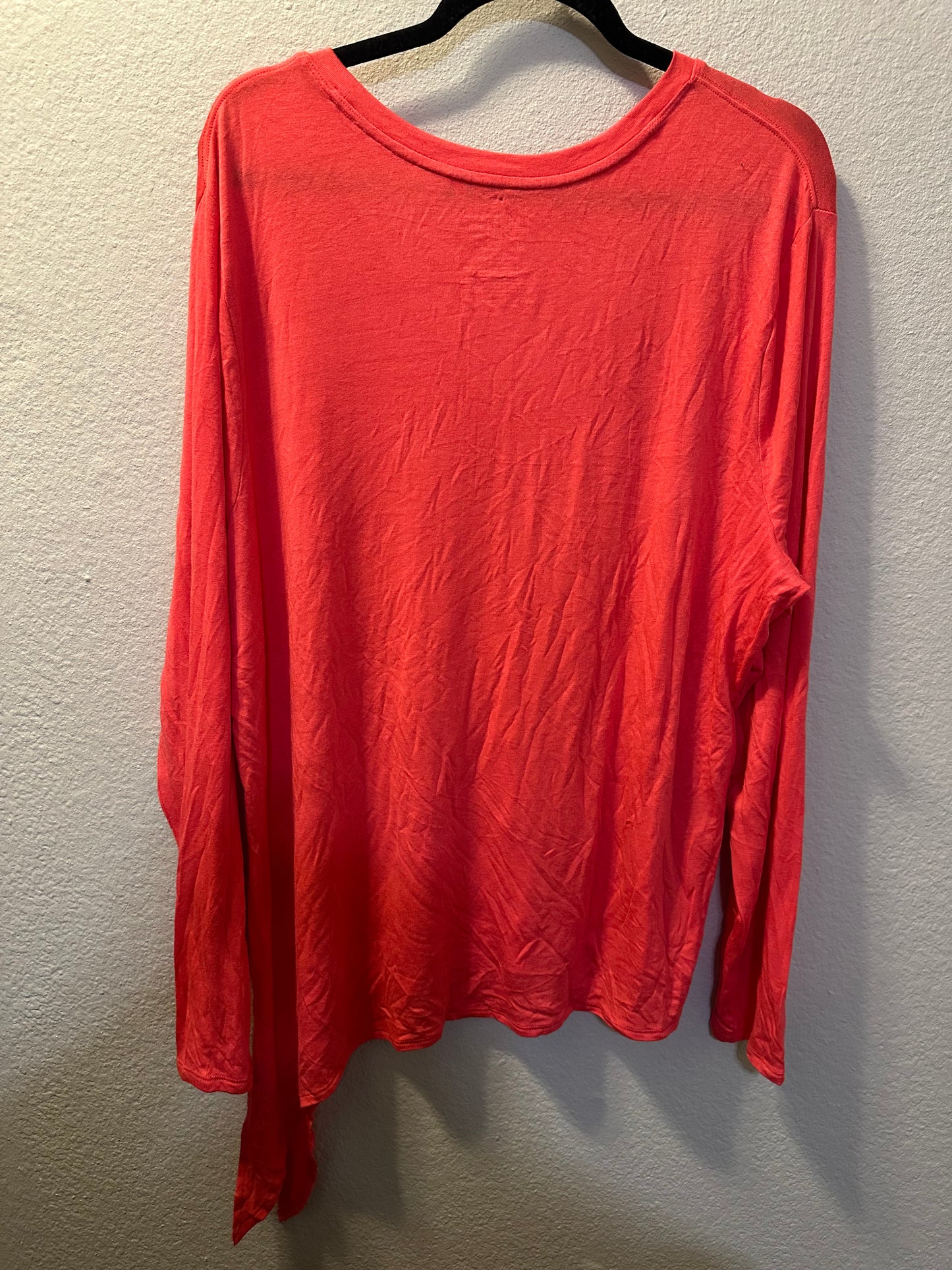 Size 3x (24) Orange Long Sleeve Shirt with
