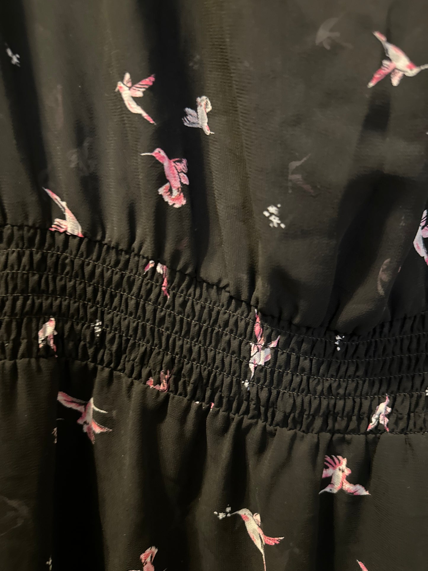 Size 5x (28) Torrid Hummingbird Sheer Blouse