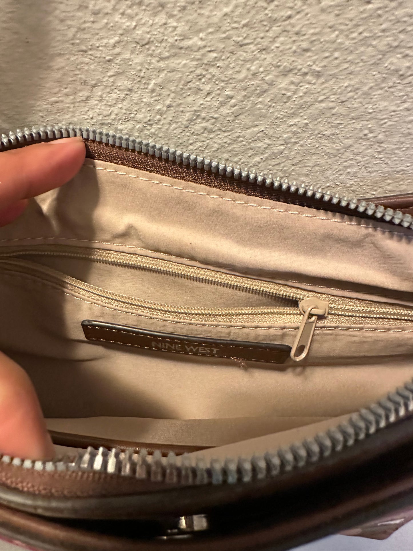 Nine West Green & Floral Cross Body Bag