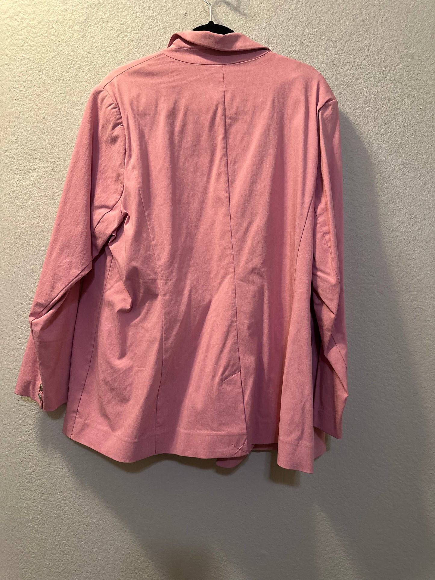 Size 4x (26) blush, pink lame Bryant blazer