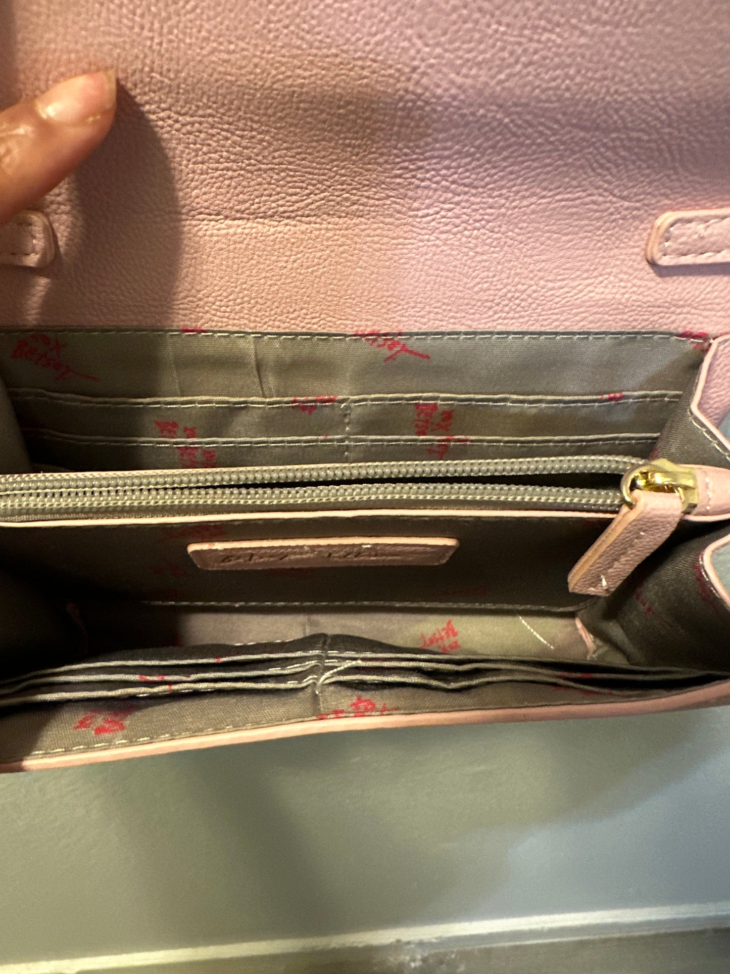 Pink Betsy Johnson Skull Cross Body Bag