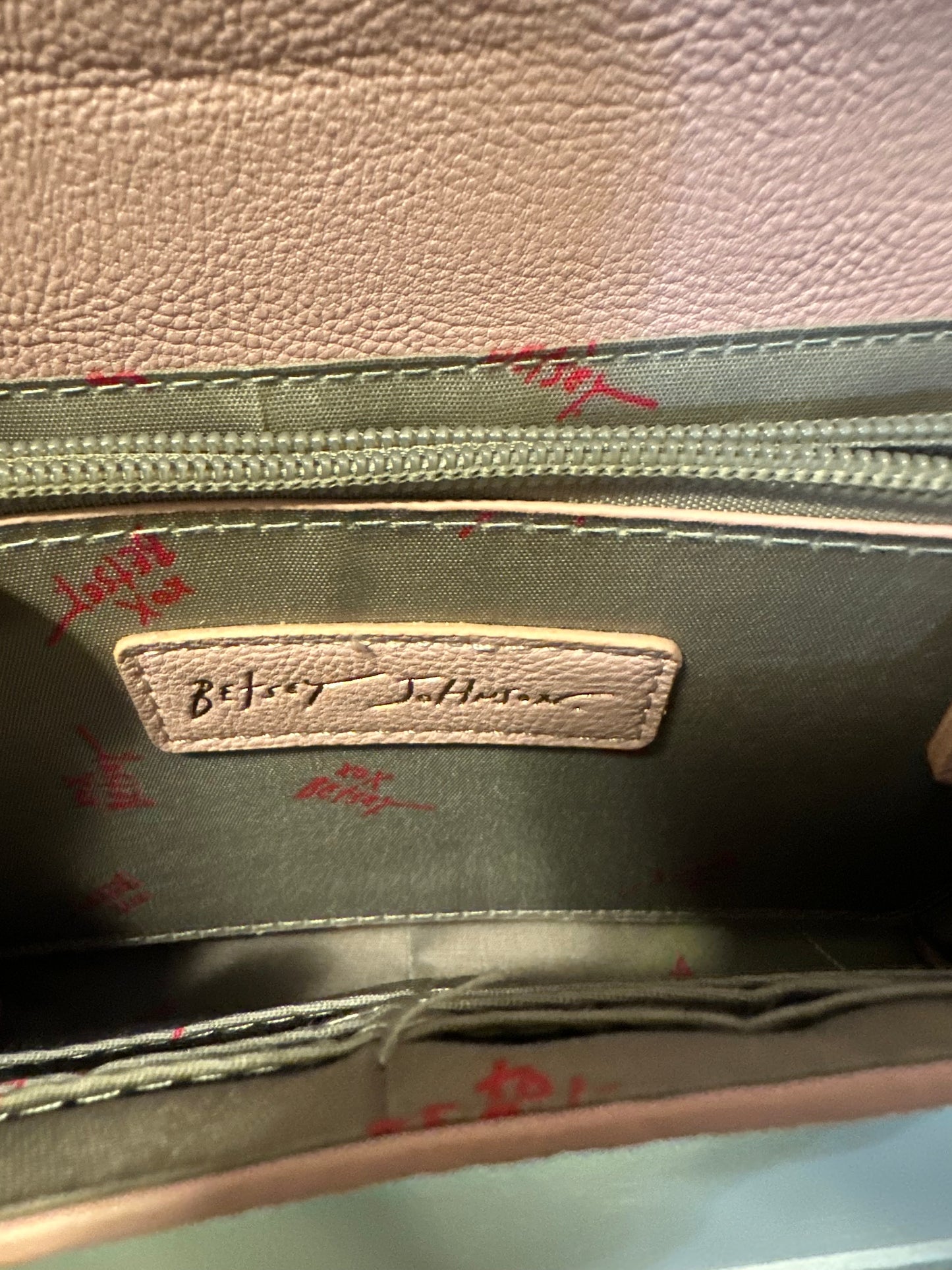 Pink Betsy Johnson Skull Cross Body Bag