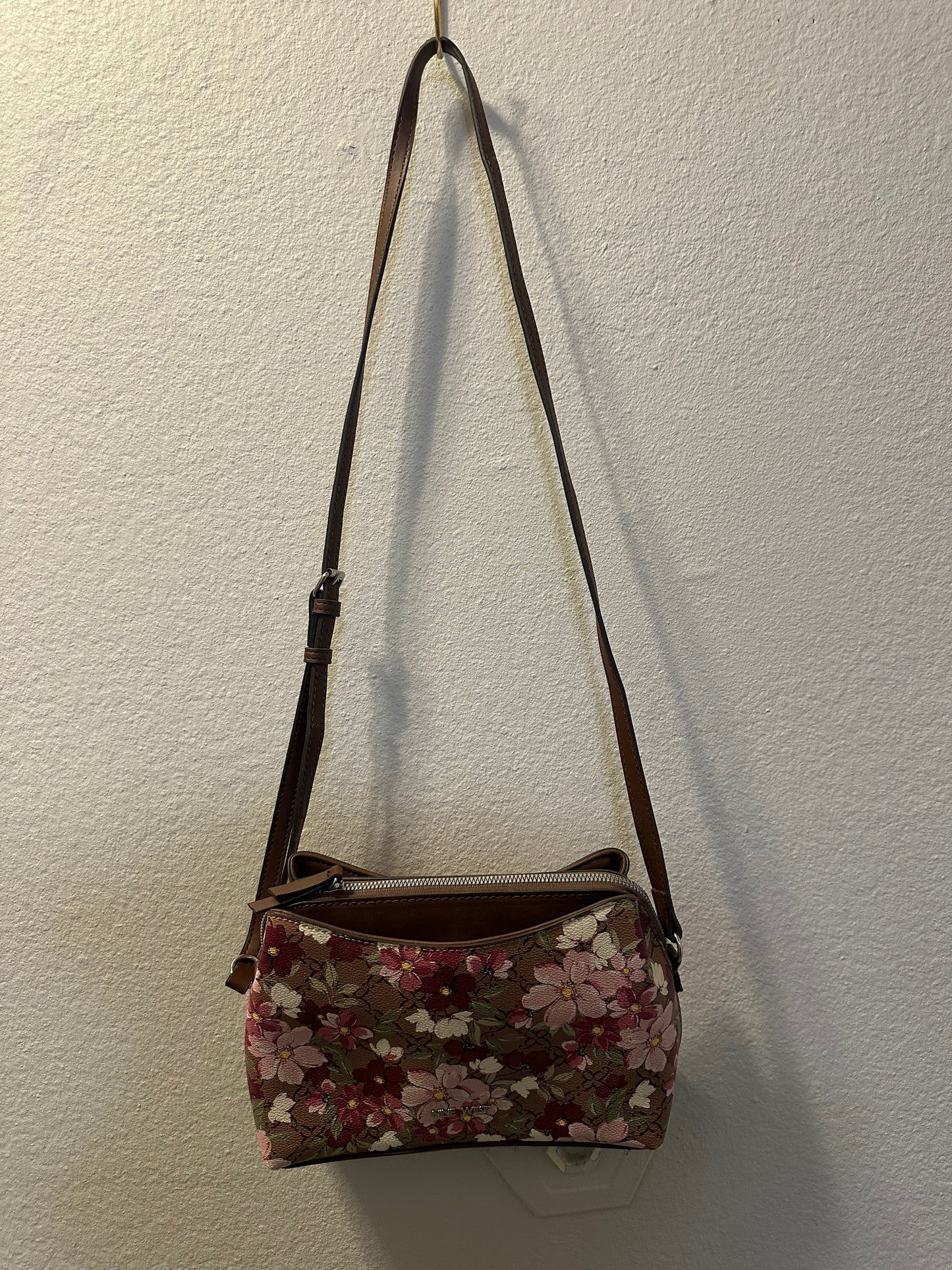 Nine West Green & Floral Cross Body Bag