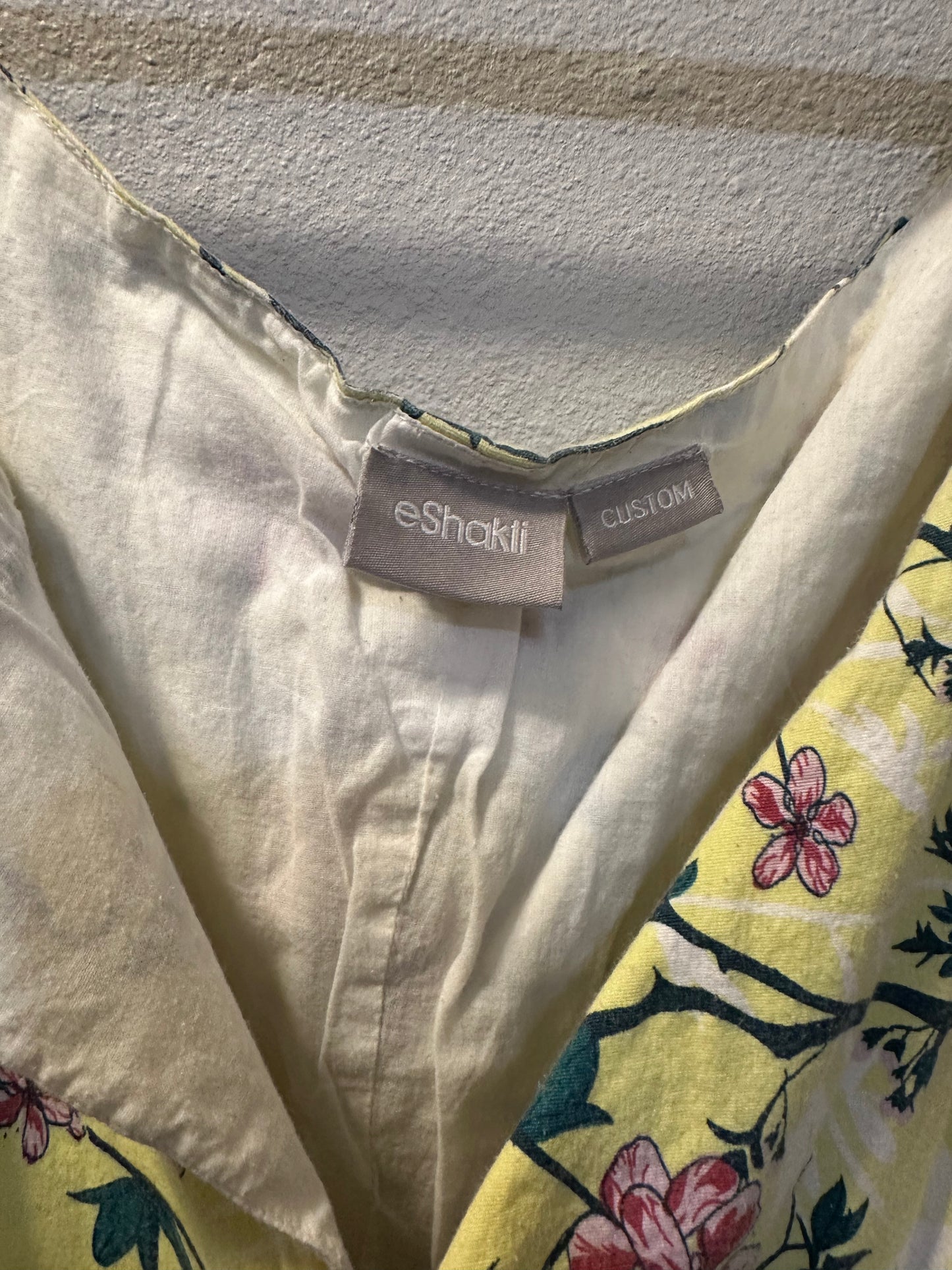 Size 8x (34) Eshakti Yellow Floral Dress