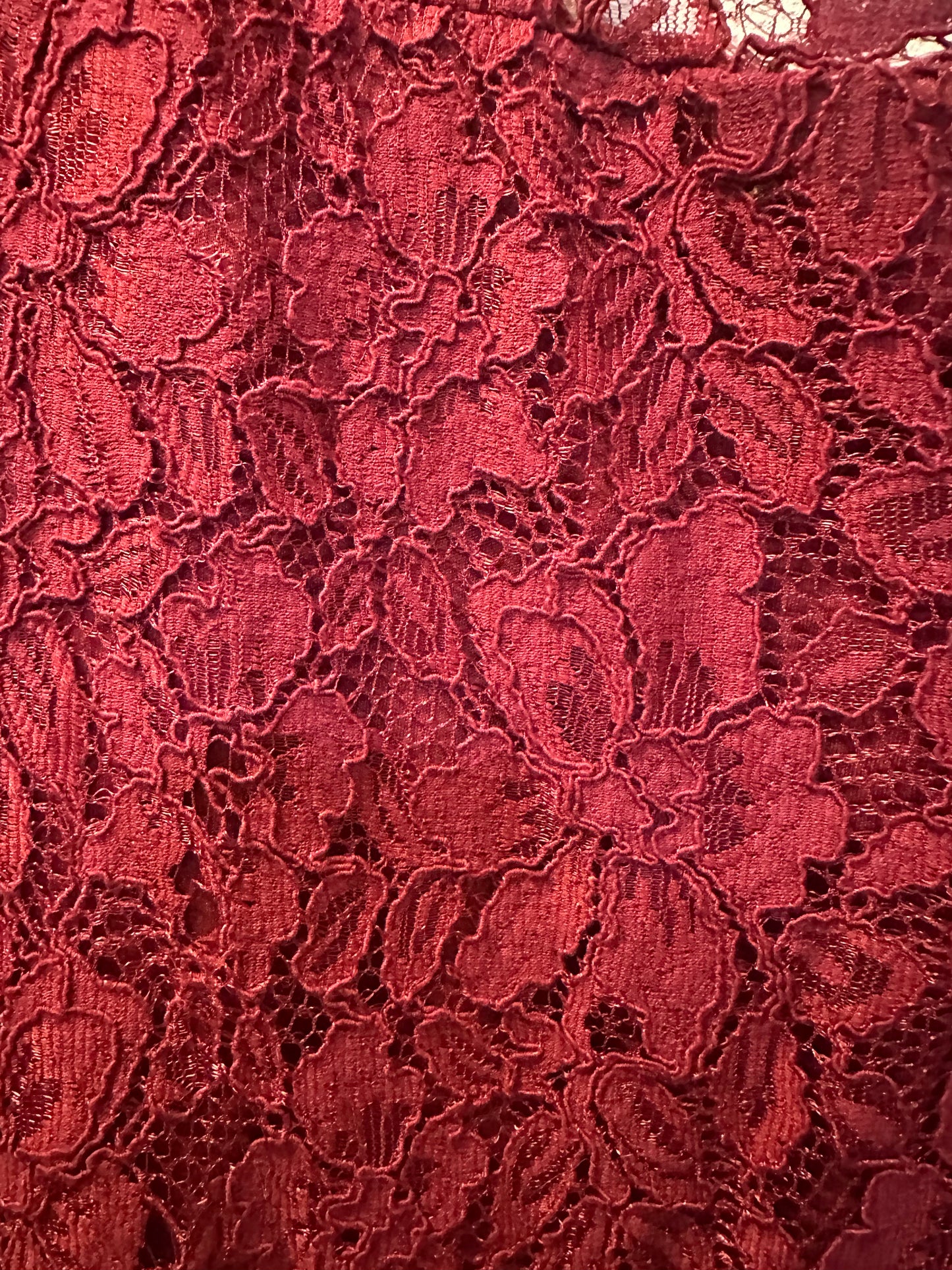 Size 5x (28) Lane Bryant Maroon Lace Dress
