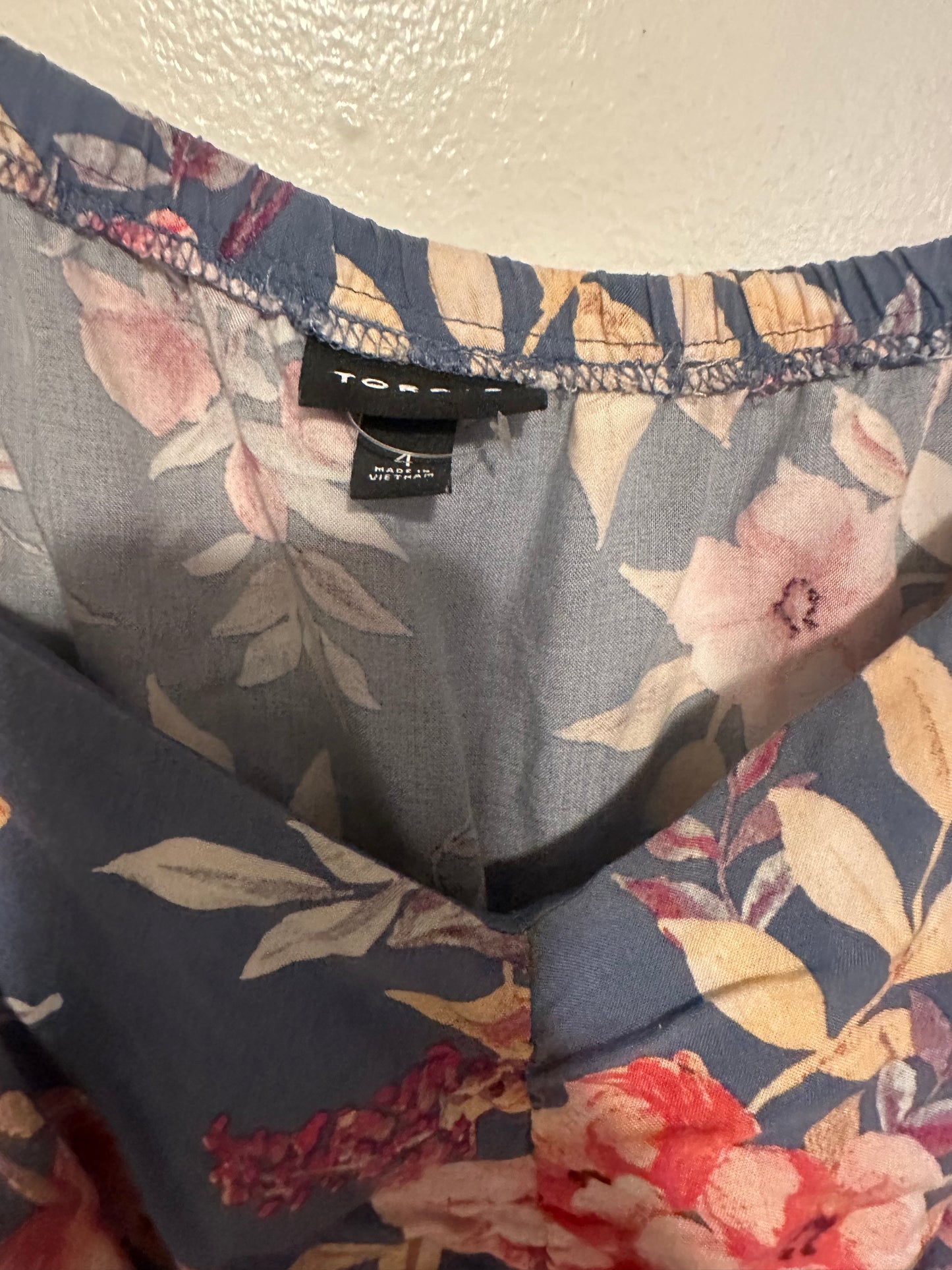 Size 4x (26) Torrid Mini Floral Skater Dress