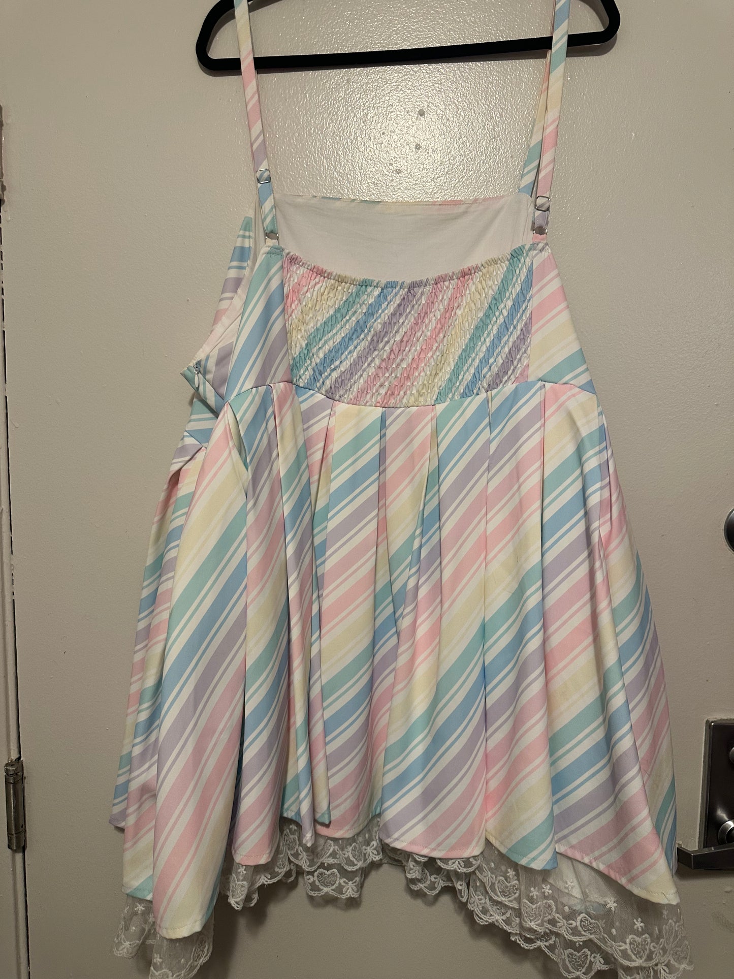 Size 5x My Violet Candy Stripe Party Dress