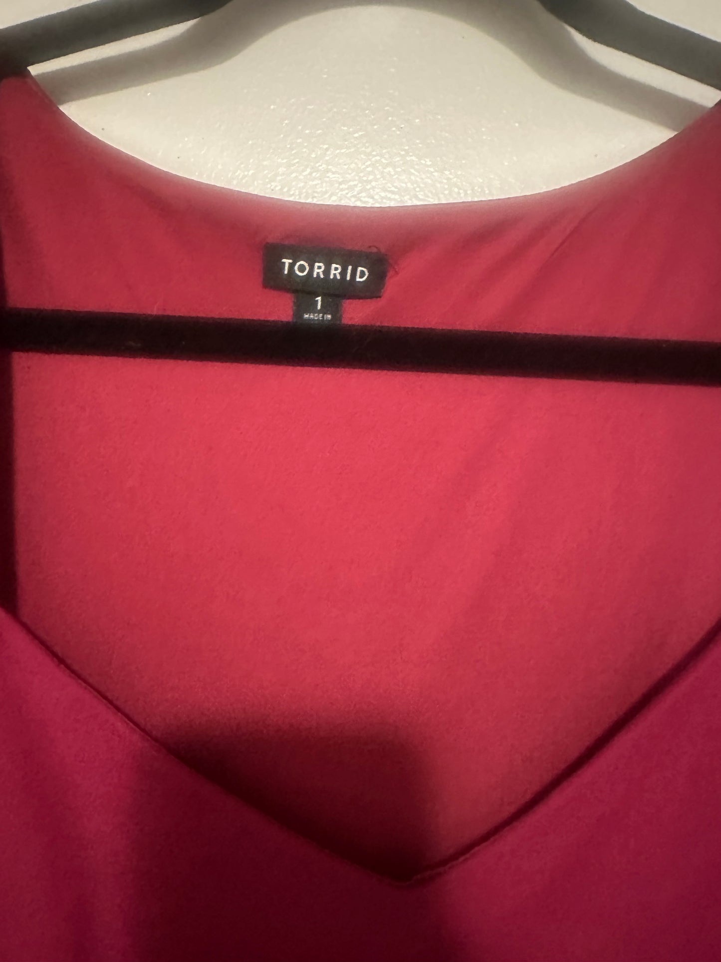 Size 1x Torrid Red Ponte Skater Dress