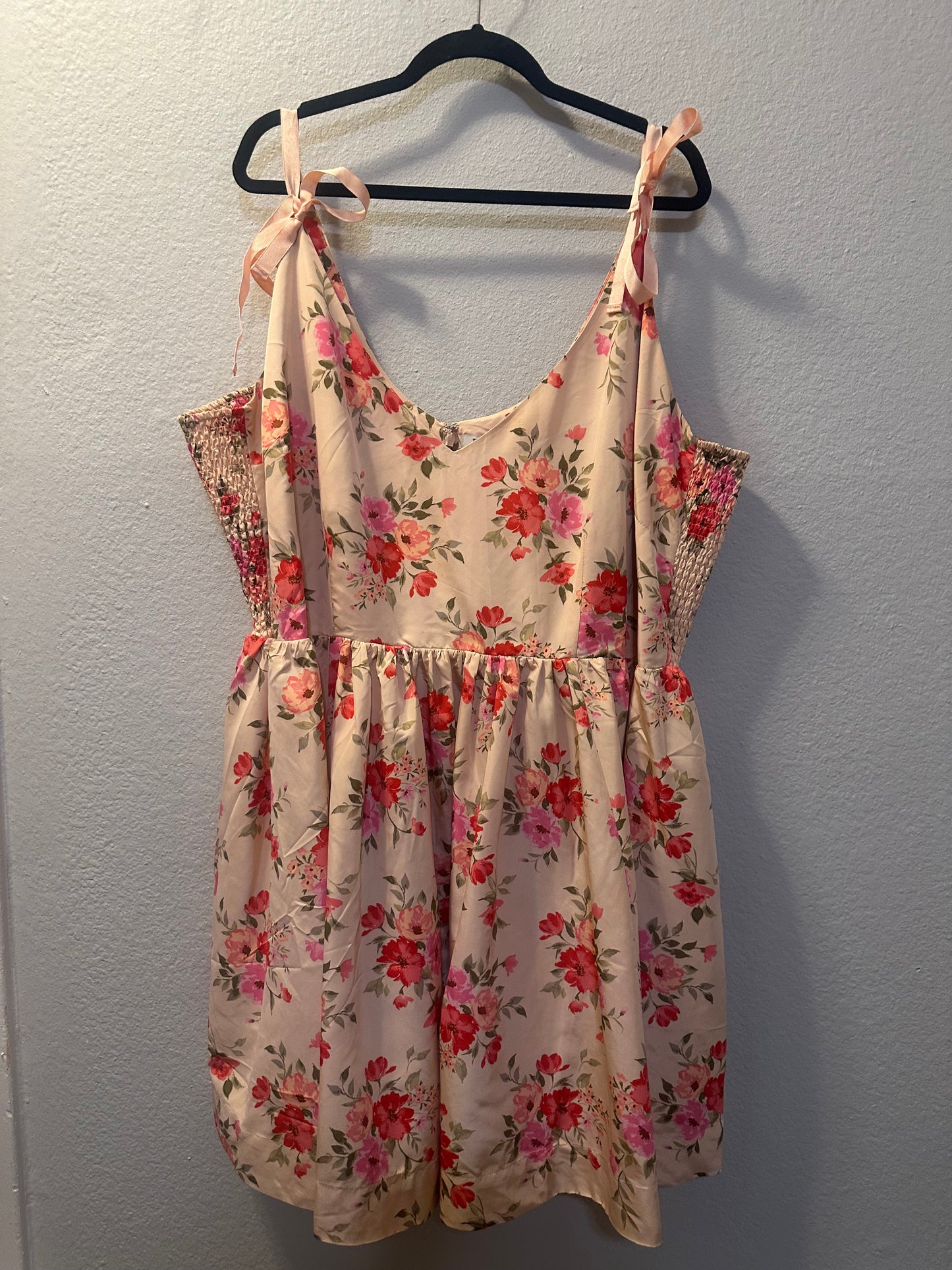 Size 4x (30) Fit & Flare Taffeta Mini Dress