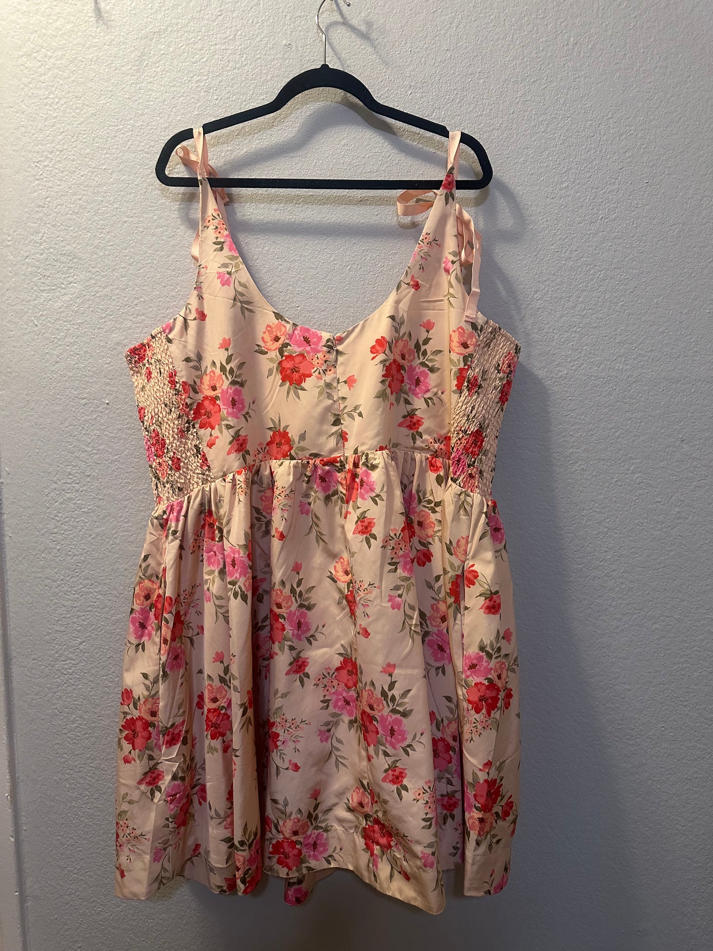 Size 4x (30) Fit & Flare Taffeta Mini Dress