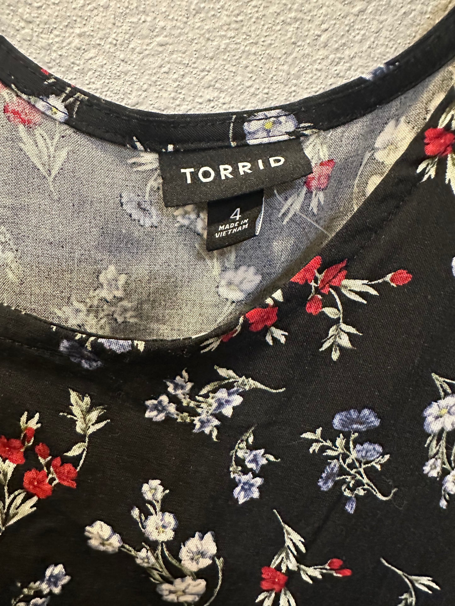 Size 4x (26) Torrid Tiered Tank Mini Dress