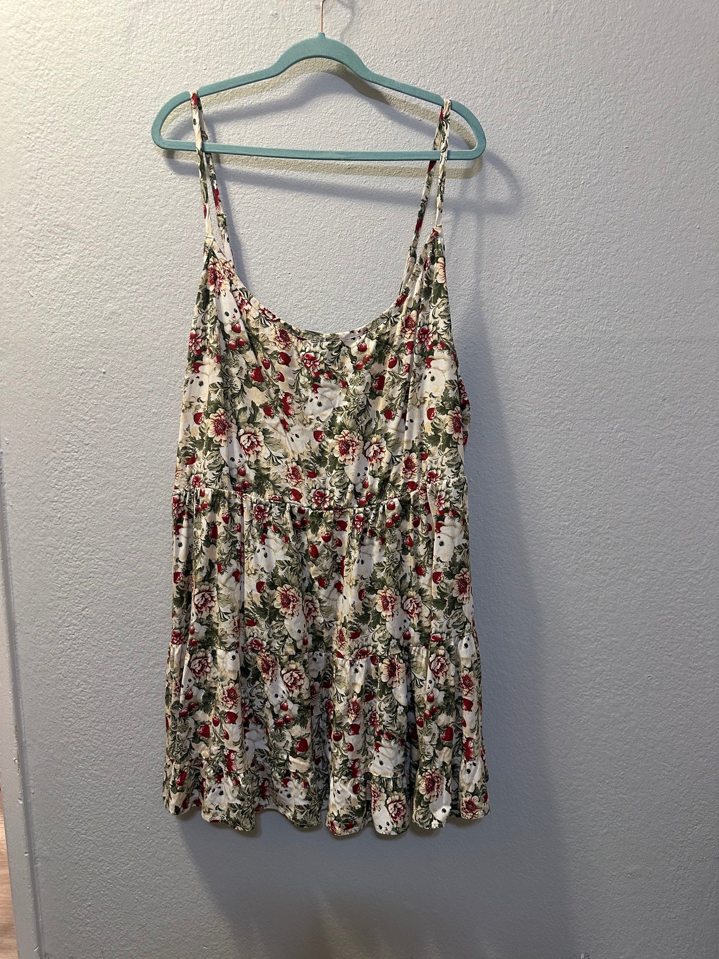 Size 5x (28) Thorn & Fabel Strawberry Kitten Dress