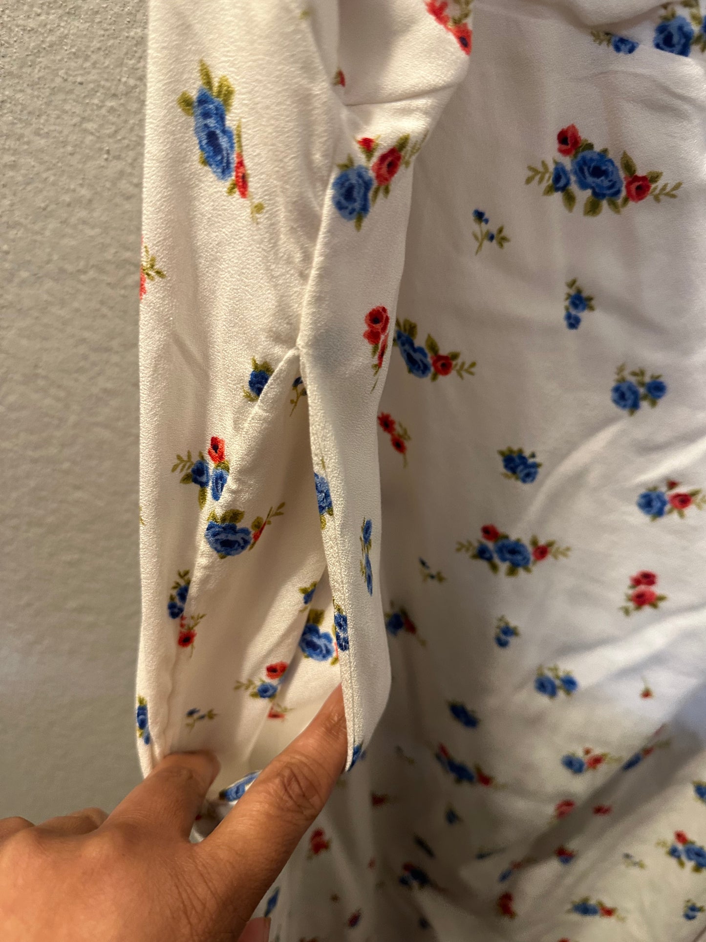 Size 4x (30) White & Floral Old Navy Fit & Flare Dress
