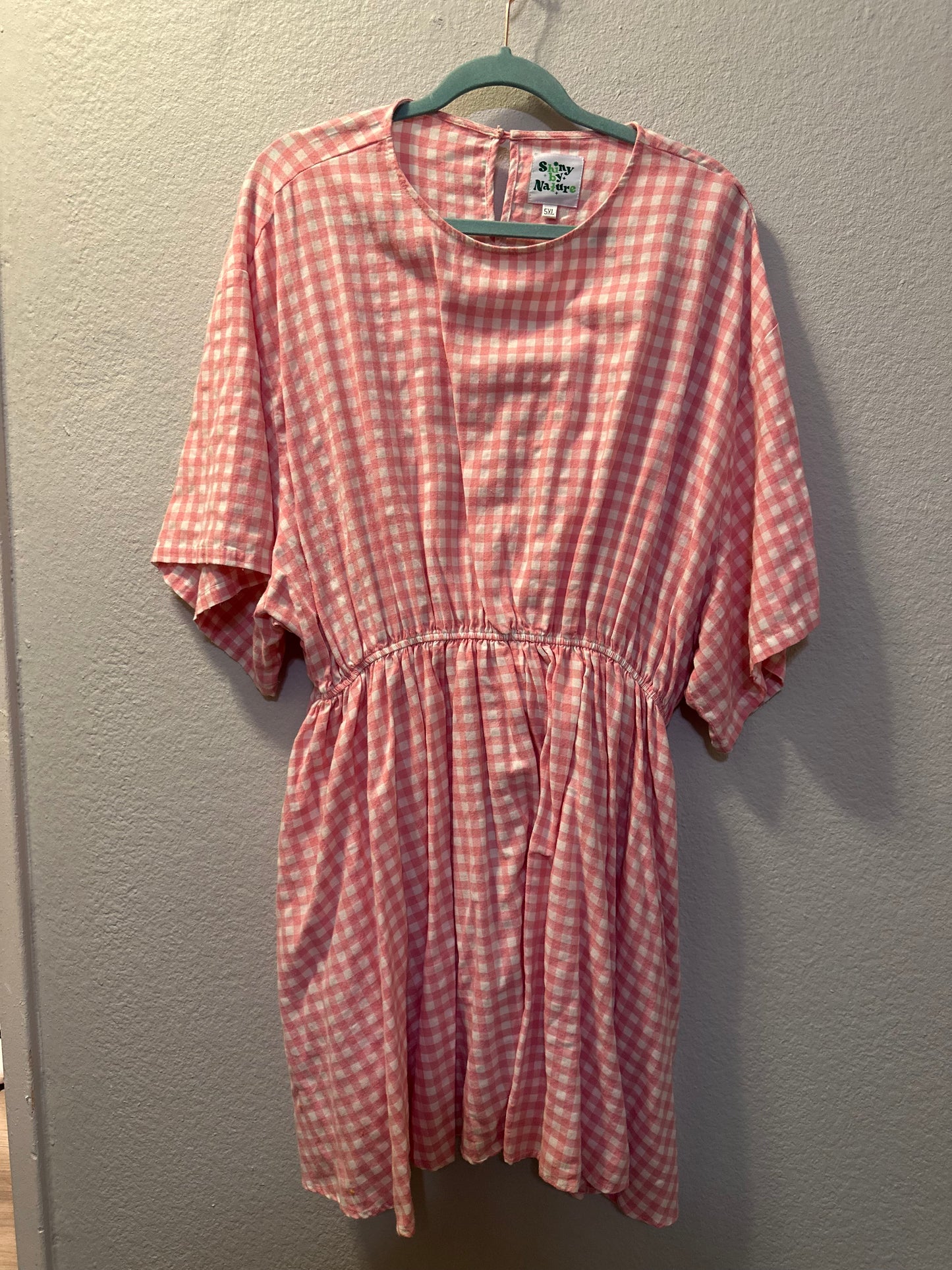 Size 4x Gingham Dress - Cherry Blossom by Shinny by Nature