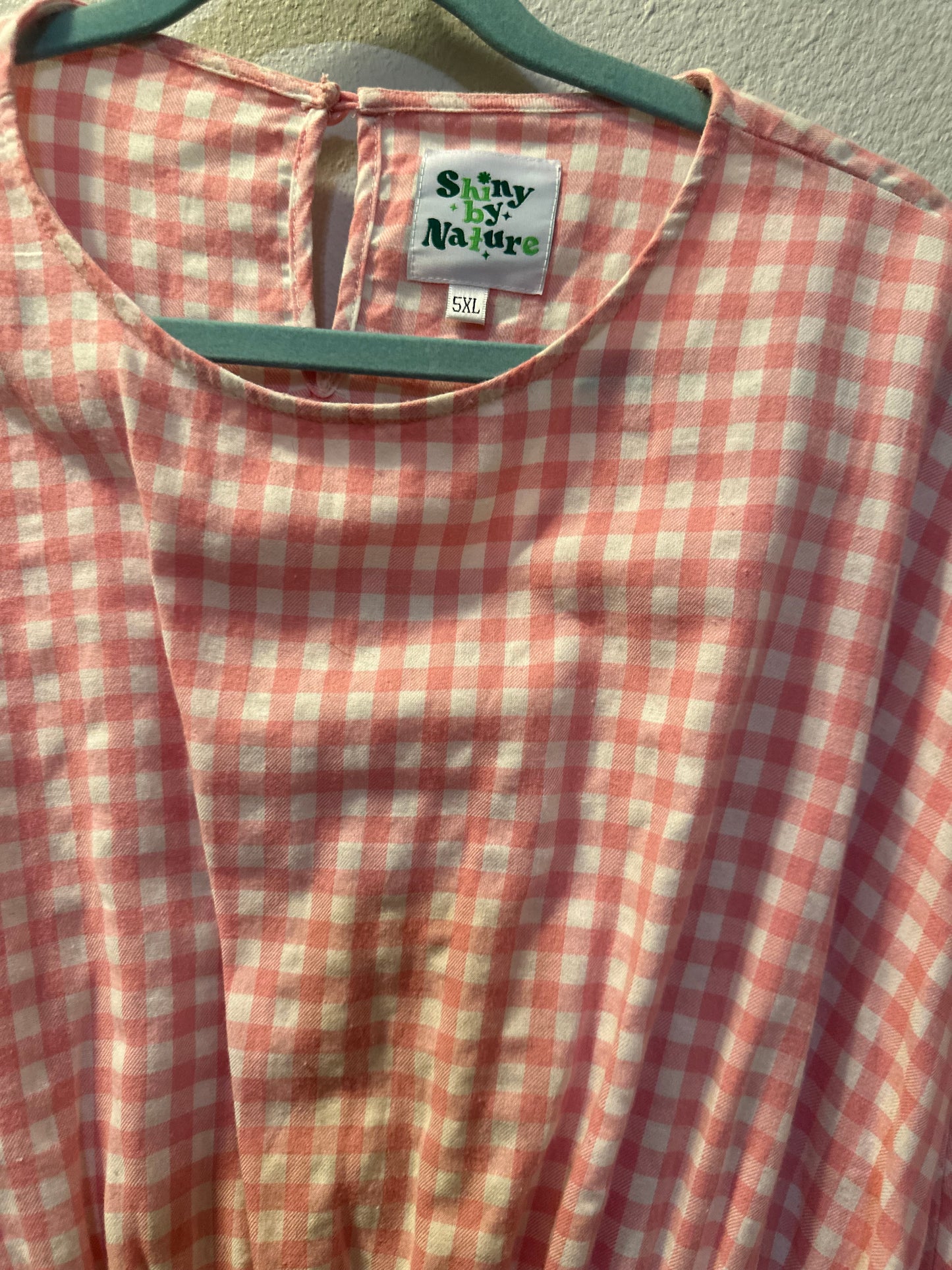 Size 4x Gingham Dress - Cherry Blossom by Shinny by Nature