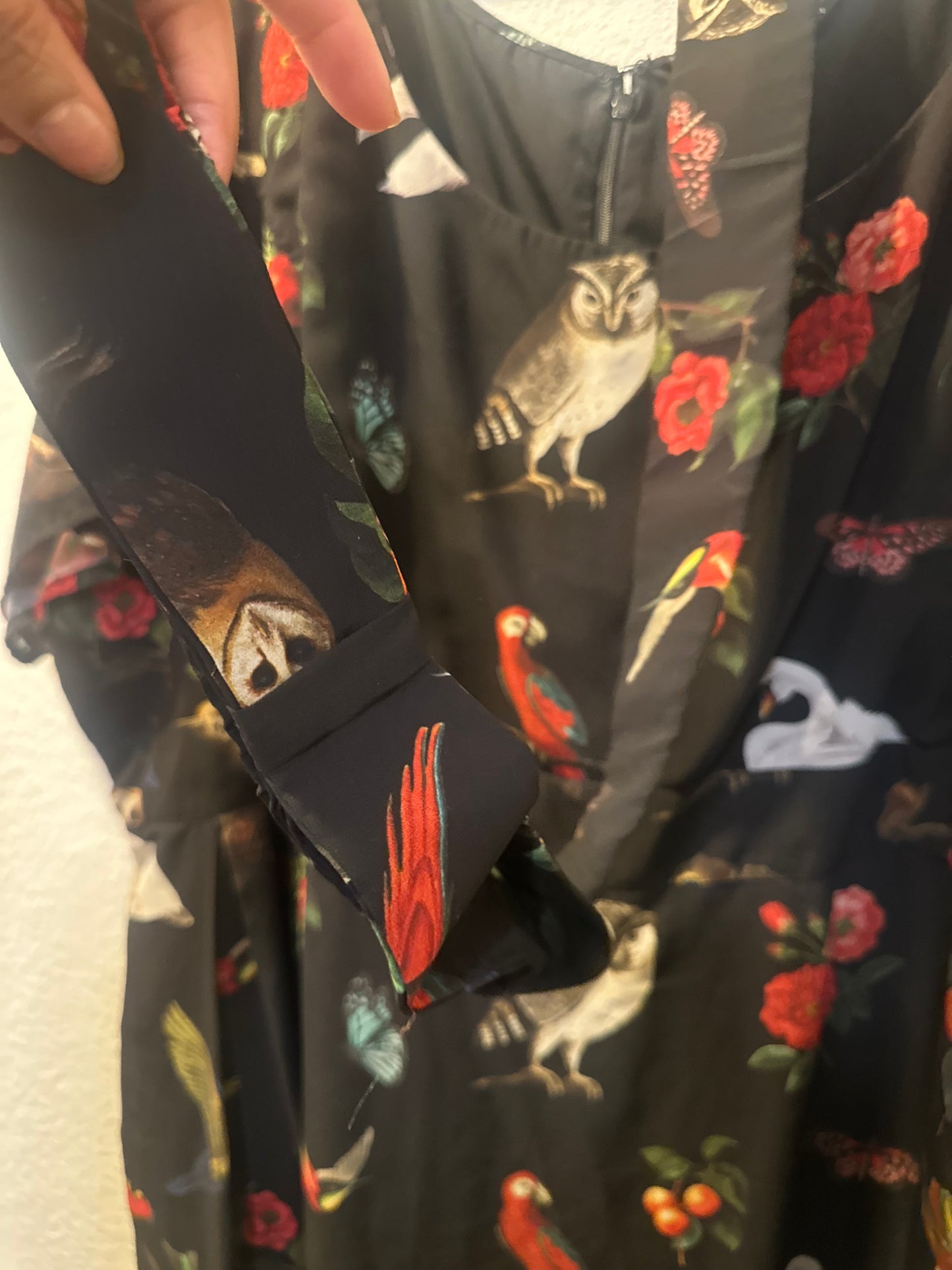 Size 34 (equal to an 8X when being compared to other brand) Custom Designed Bird Dress from eShakti