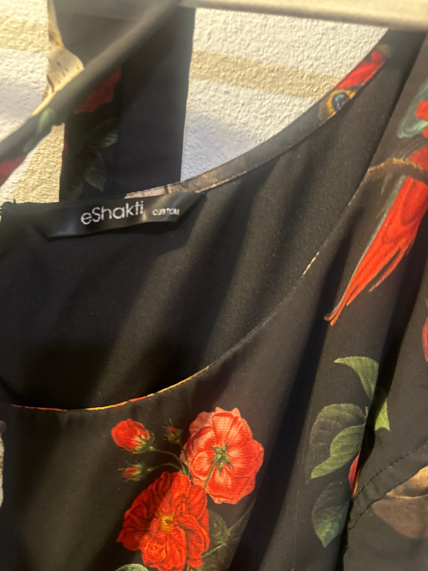 Size 34 (equal to an 8X when being compared to other brand) Custom Designed Bird Dress from eShakti