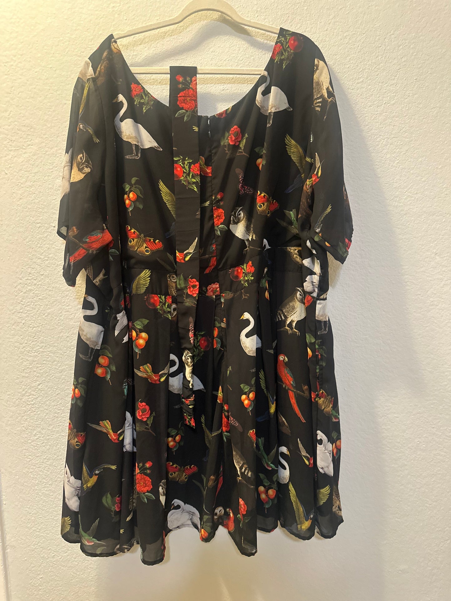 Size 34 (equal to an 8X when being compared to other brand) Custom Designed Bird Dress from eShakti