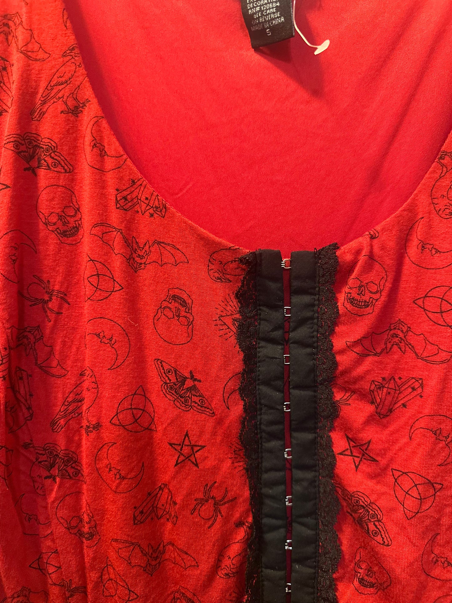 Size 5x (28) Hot Topic Red Alchemy Dress