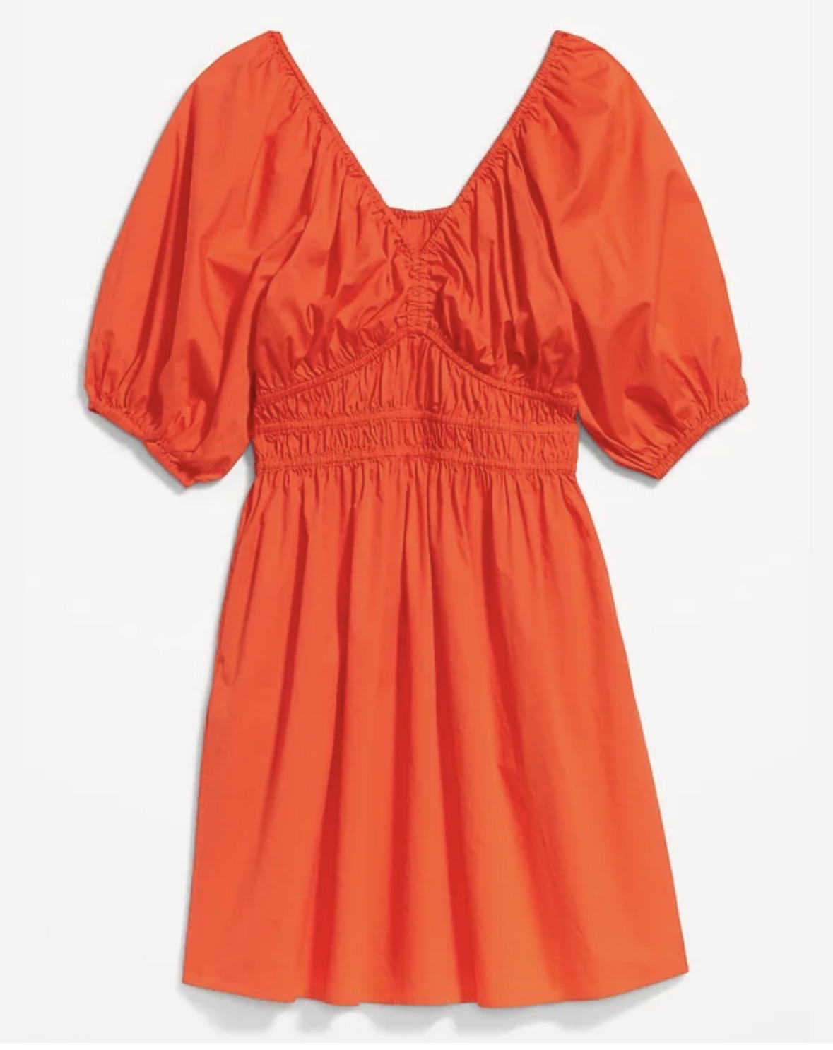 Size 4x (30) Old Navy Waist-Defined Puff-Sleeve Mini Dress
