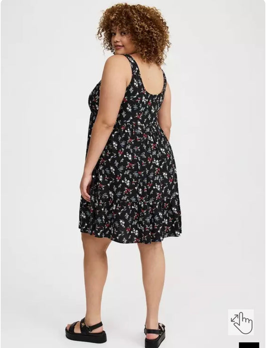 Size 4x (26) Torrid Tiered Tank Mini Dress