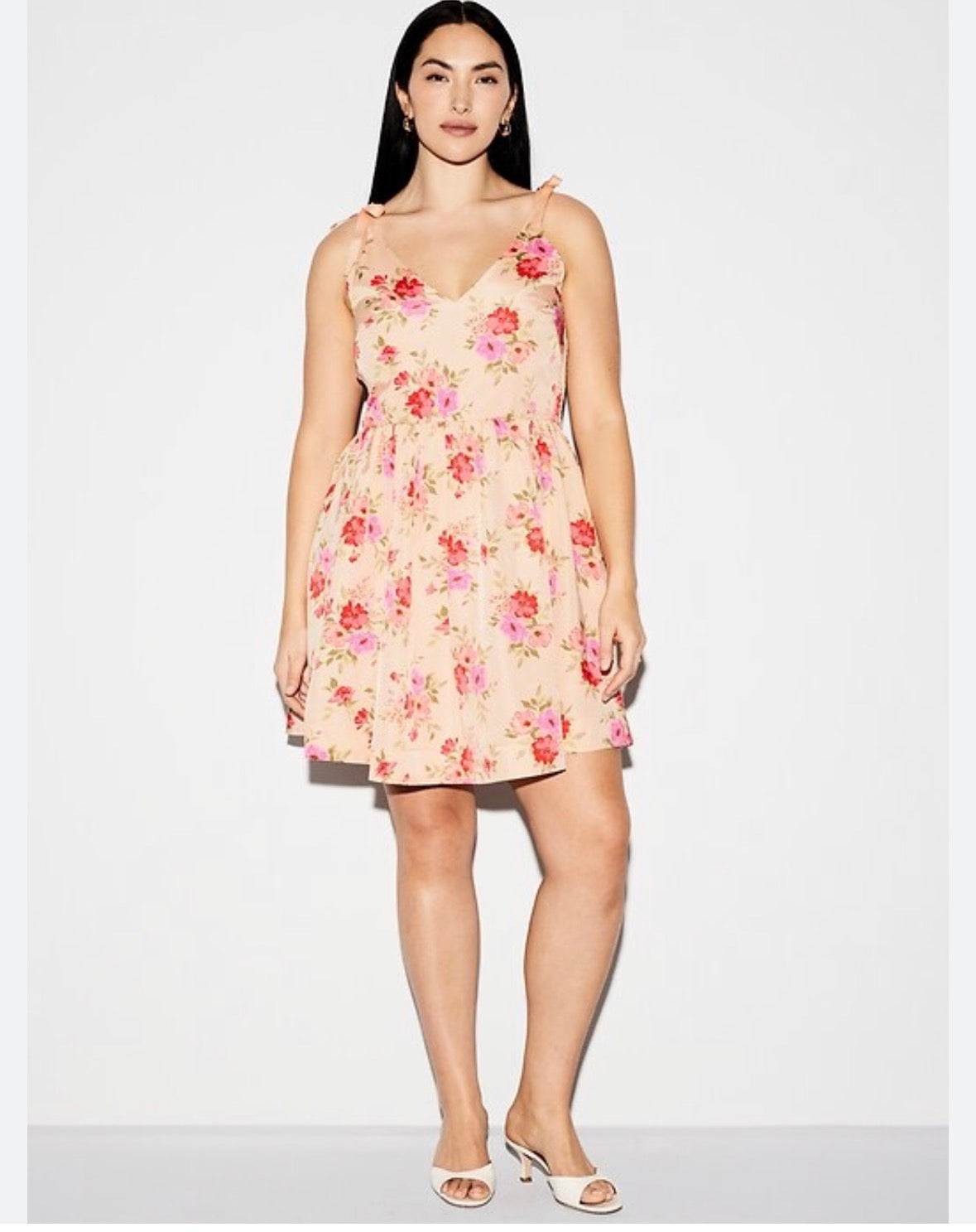 Size 4x (30) Fit & Flare Taffeta Mini Dress