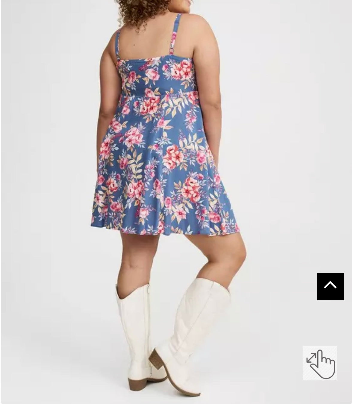 Size 4x (26) Torrid Mini Floral Skater Dress