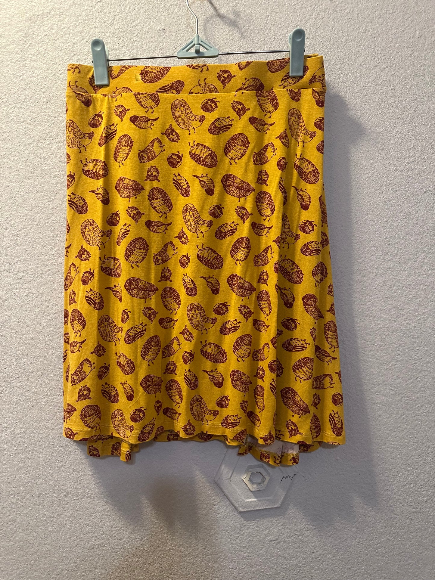 Size 4x (26) Mod Cloth Yellow Owl Skirt