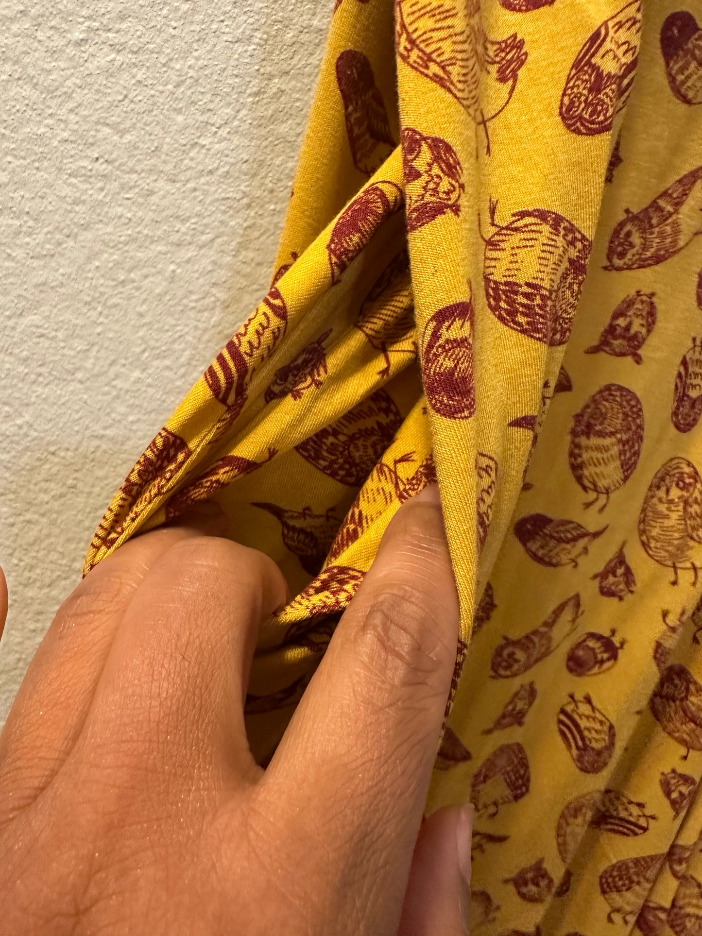 Size 4x (26) Mod Cloth Yellow Owl Skirt