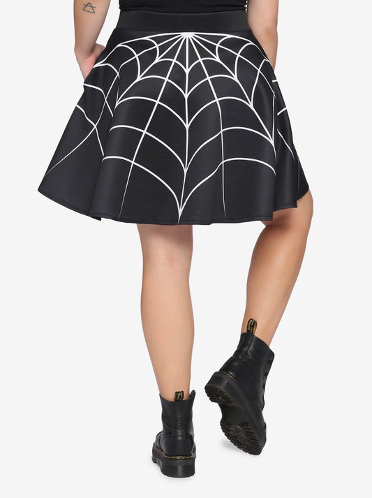 Size 5x (28) Hot Topic Spiderweb Skirt