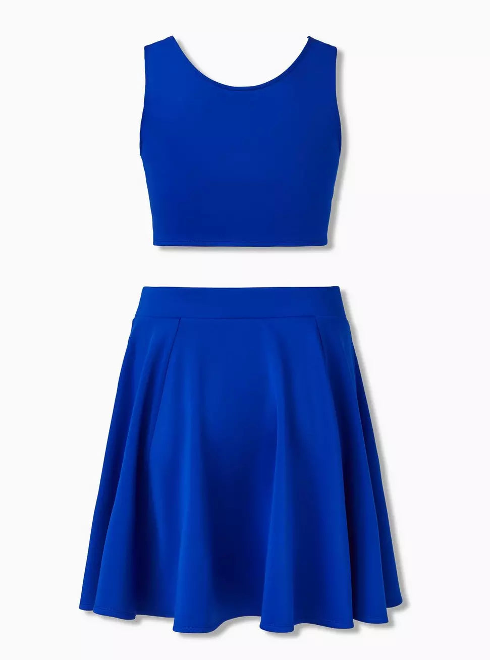 Size 6x (30) Torrid Blue Mini Scuba Skater Set