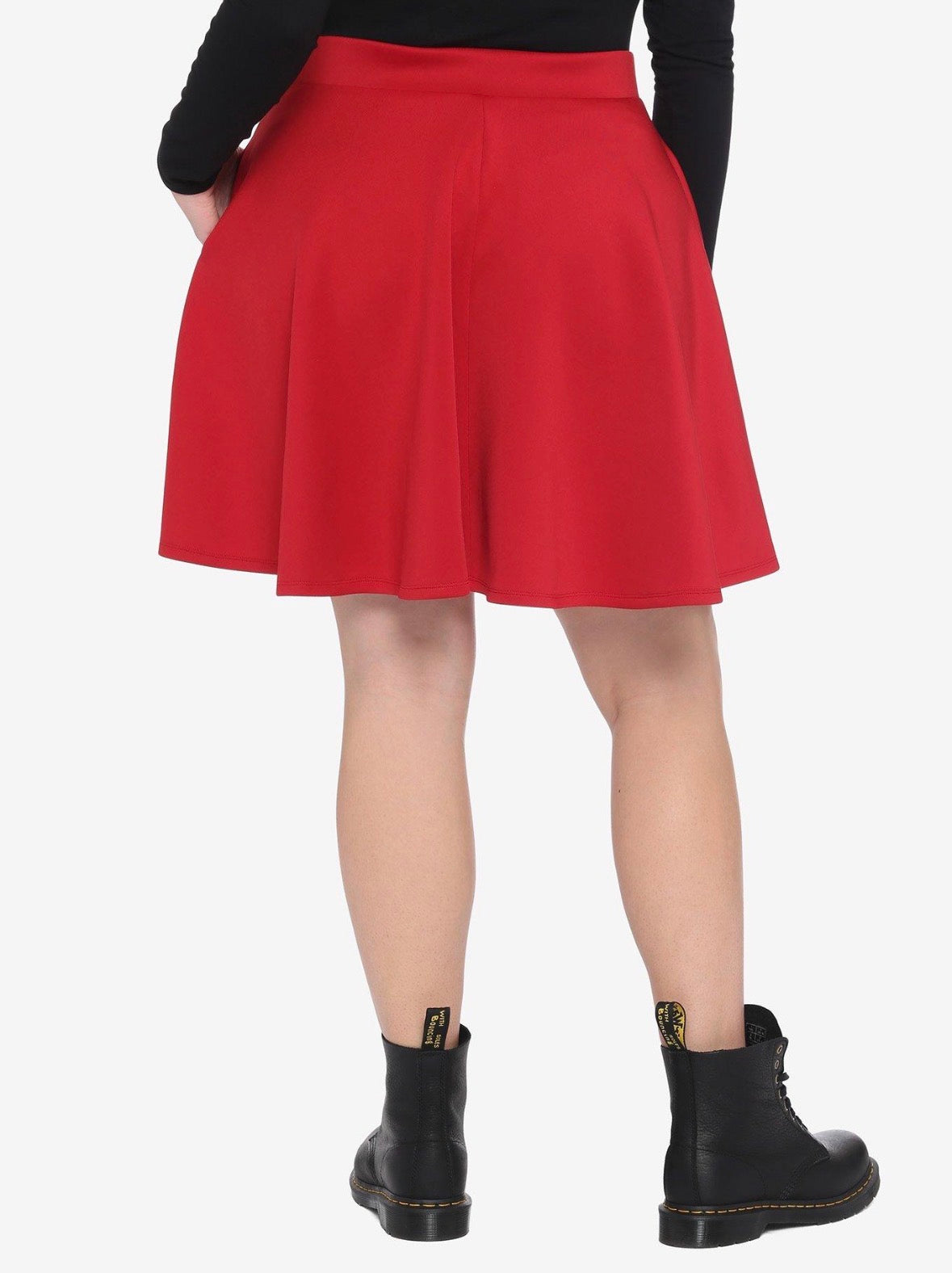 Size 5x (28) Hot Topic Red Lace-Up Skater Skirt