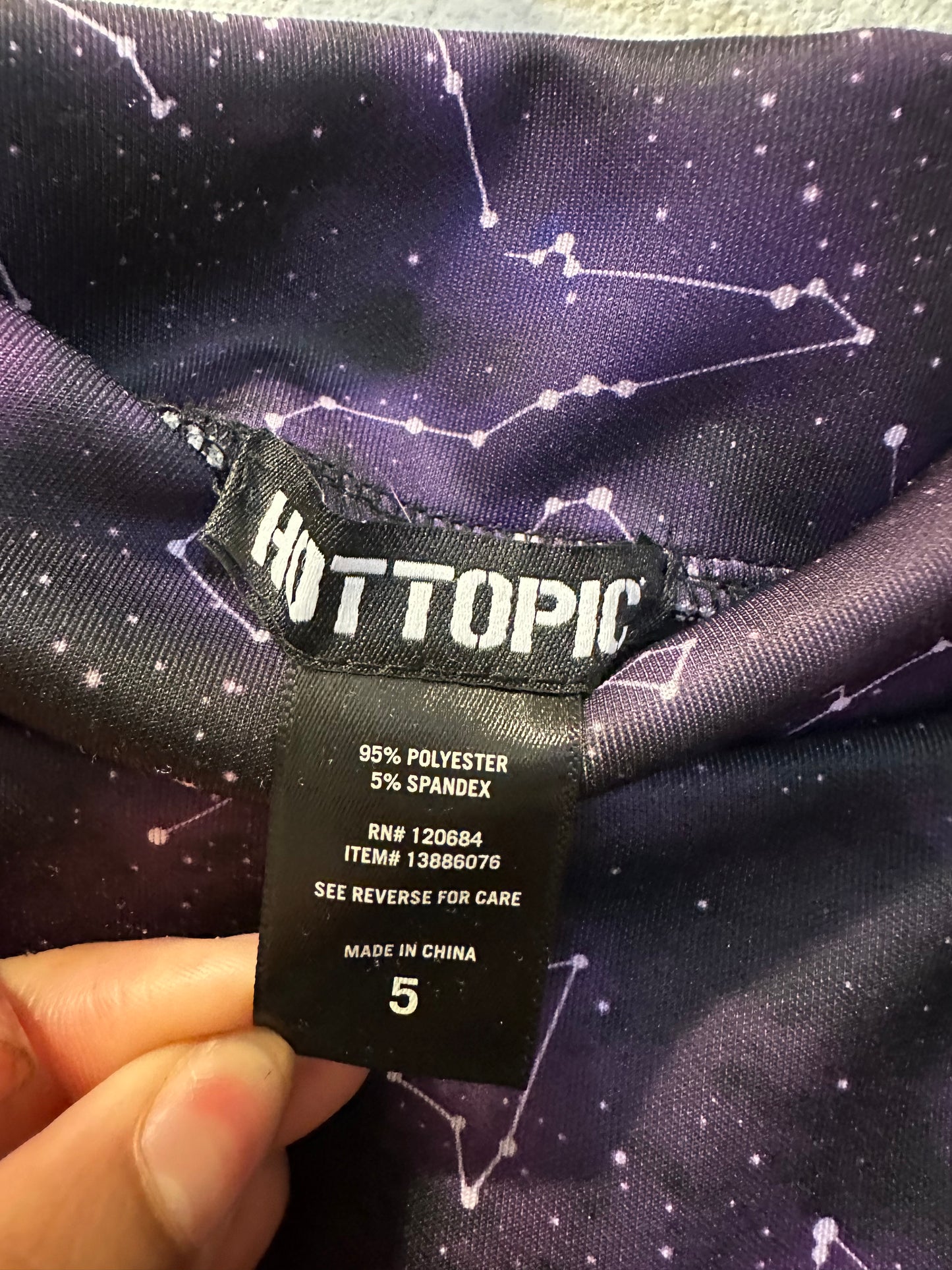 Size 5x (28) Hot Topic Constellation Print Skater Skirt
