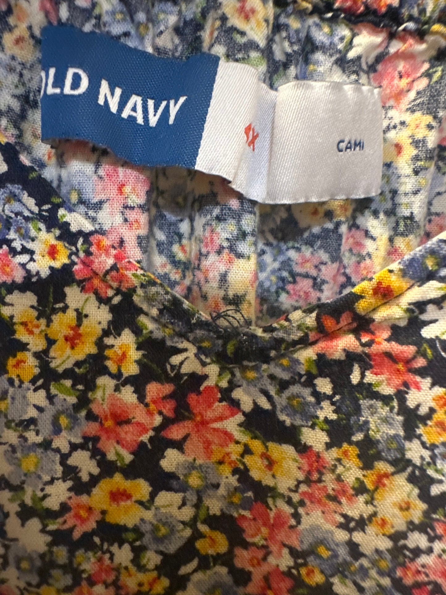 Size 4x (30) Old Navy Floral Cami Maxi Swing Dress