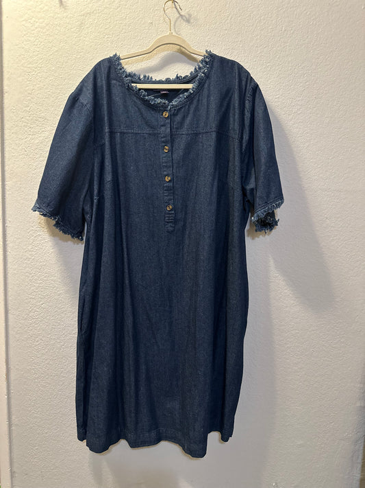 Size 7x (32) Denim Dress by Romans
