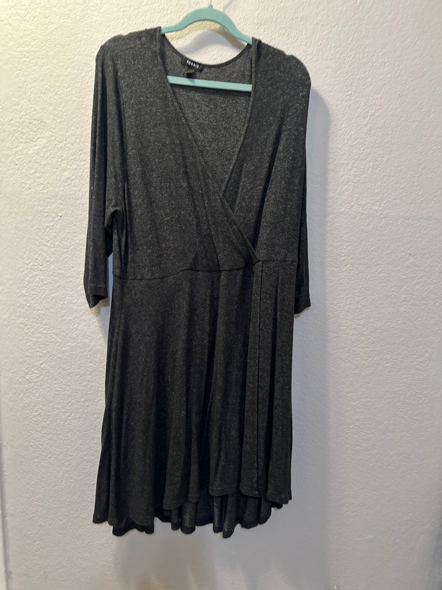 Size 3x (24) Torrid Faux Wrap Dress