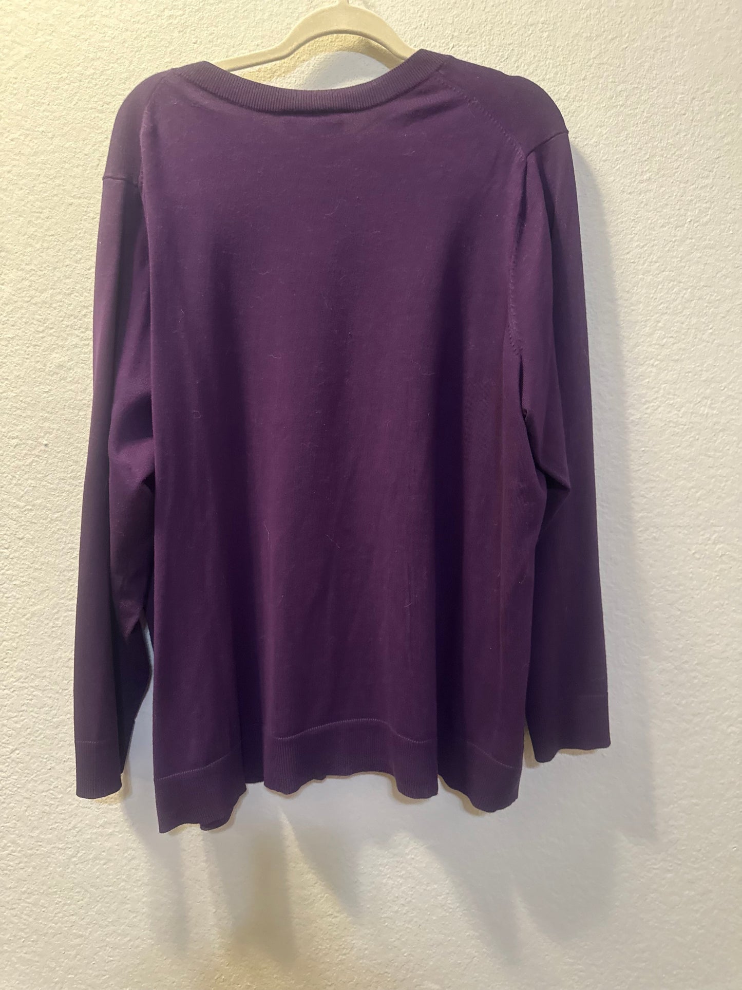 Size 4x/5x (26/28) Lane Bryant Purple Cardigan