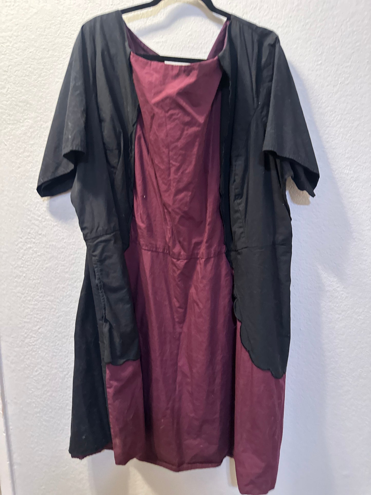 Size 8x (34) Black and Maroon Eshakti Dress