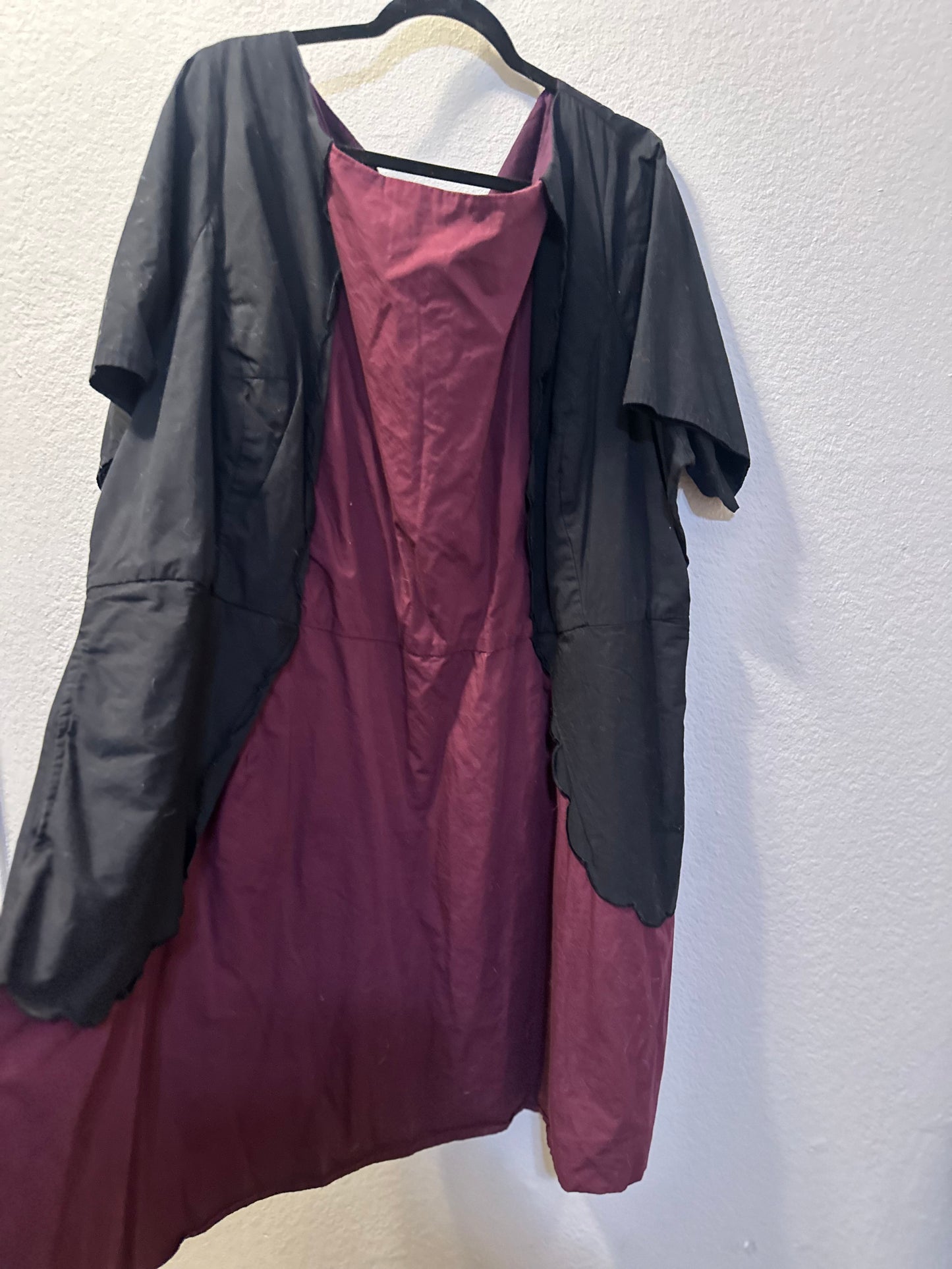 Size 8x (34) Black and Maroon Eshakti Dress