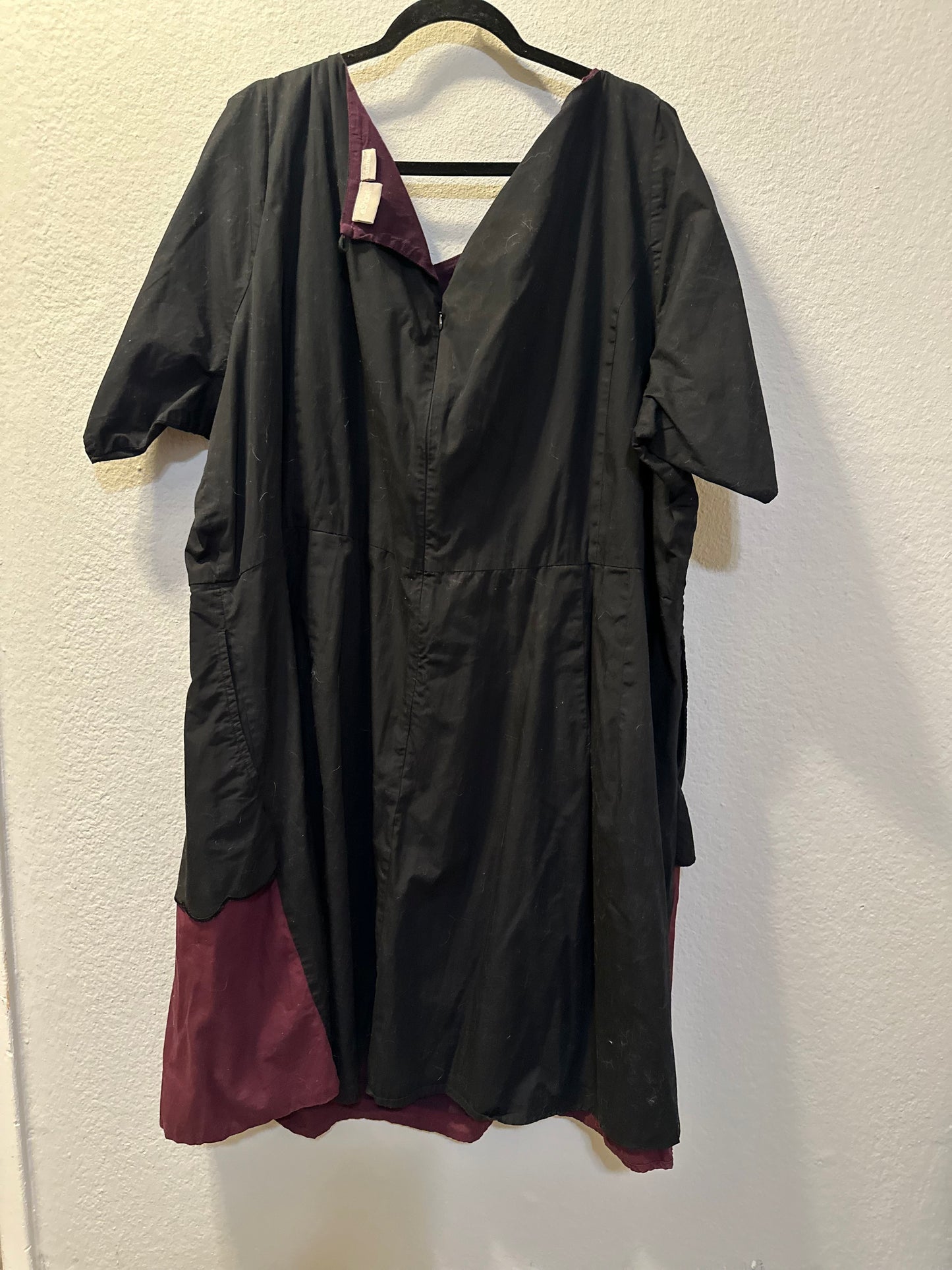 Size 8x (34) Black and Maroon Eshakti Dress