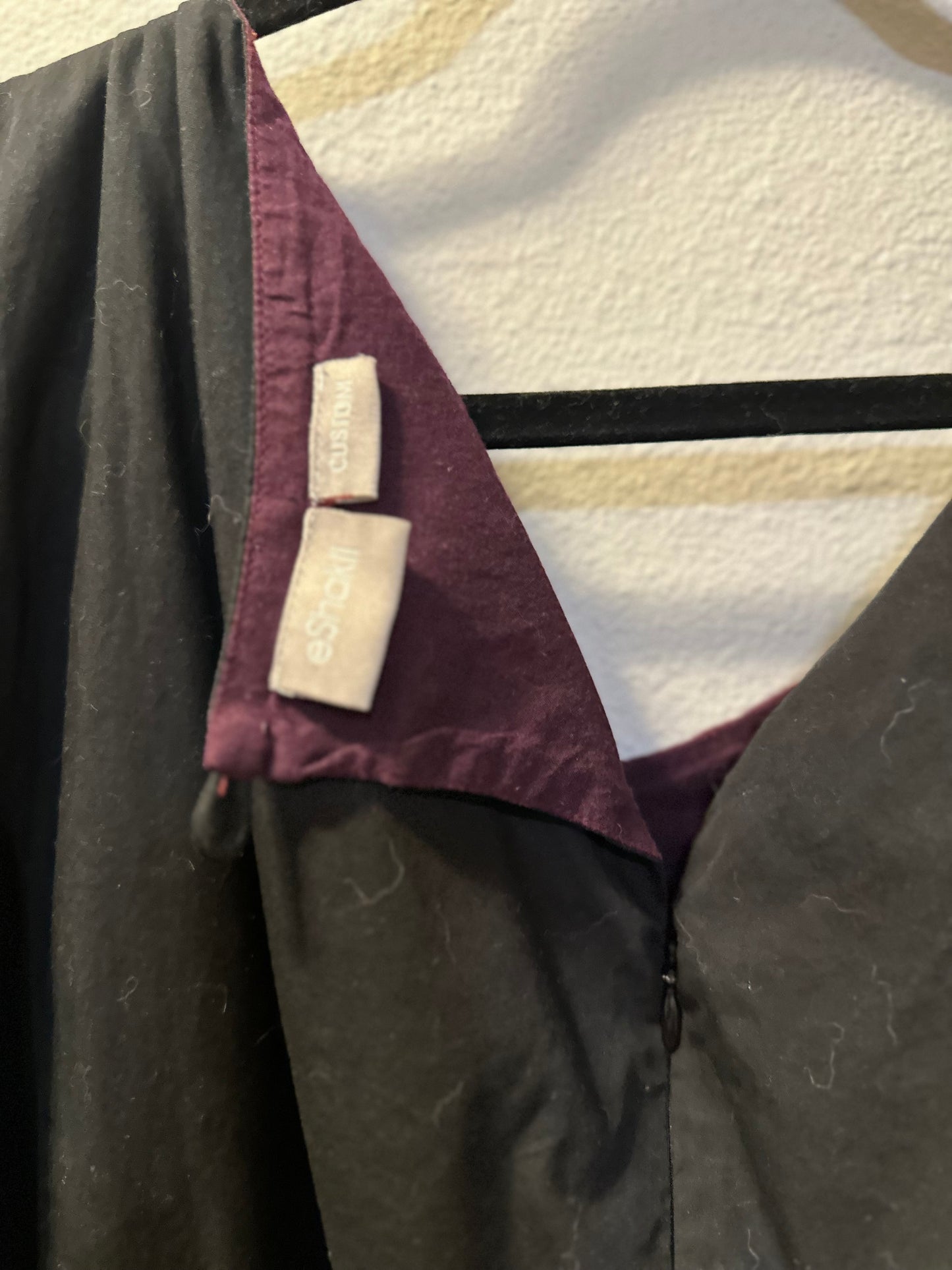 Size 8x (34) Black and Maroon Eshakti Dress