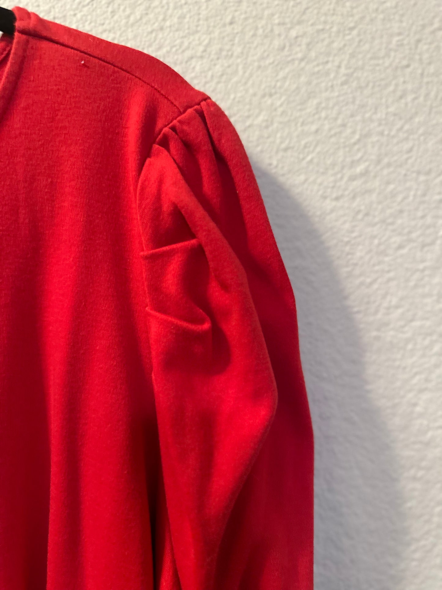 Size 4x (26) Red Baby Doll Top By Lilac Bloom ￼
