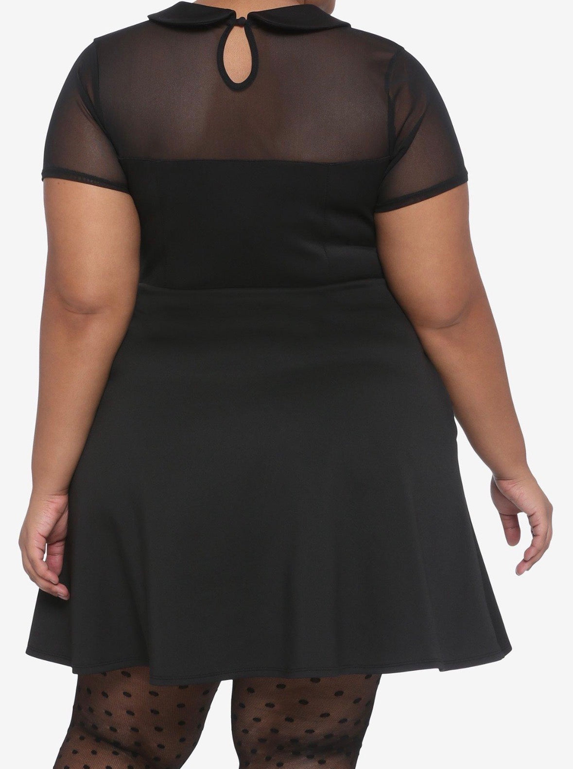 Size 5x (28) Hot Topic collar skater dress with mess