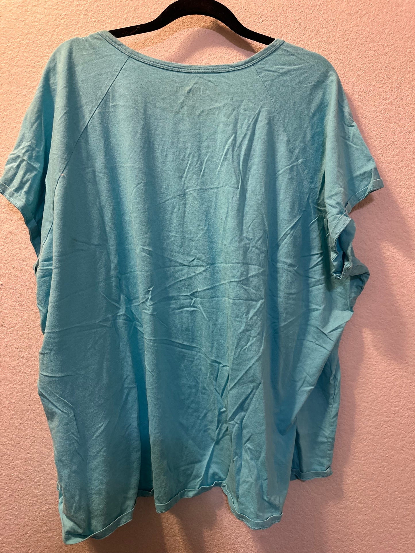 Size 6x/7x (30/32) Avenue Vintage Baby Blue Top