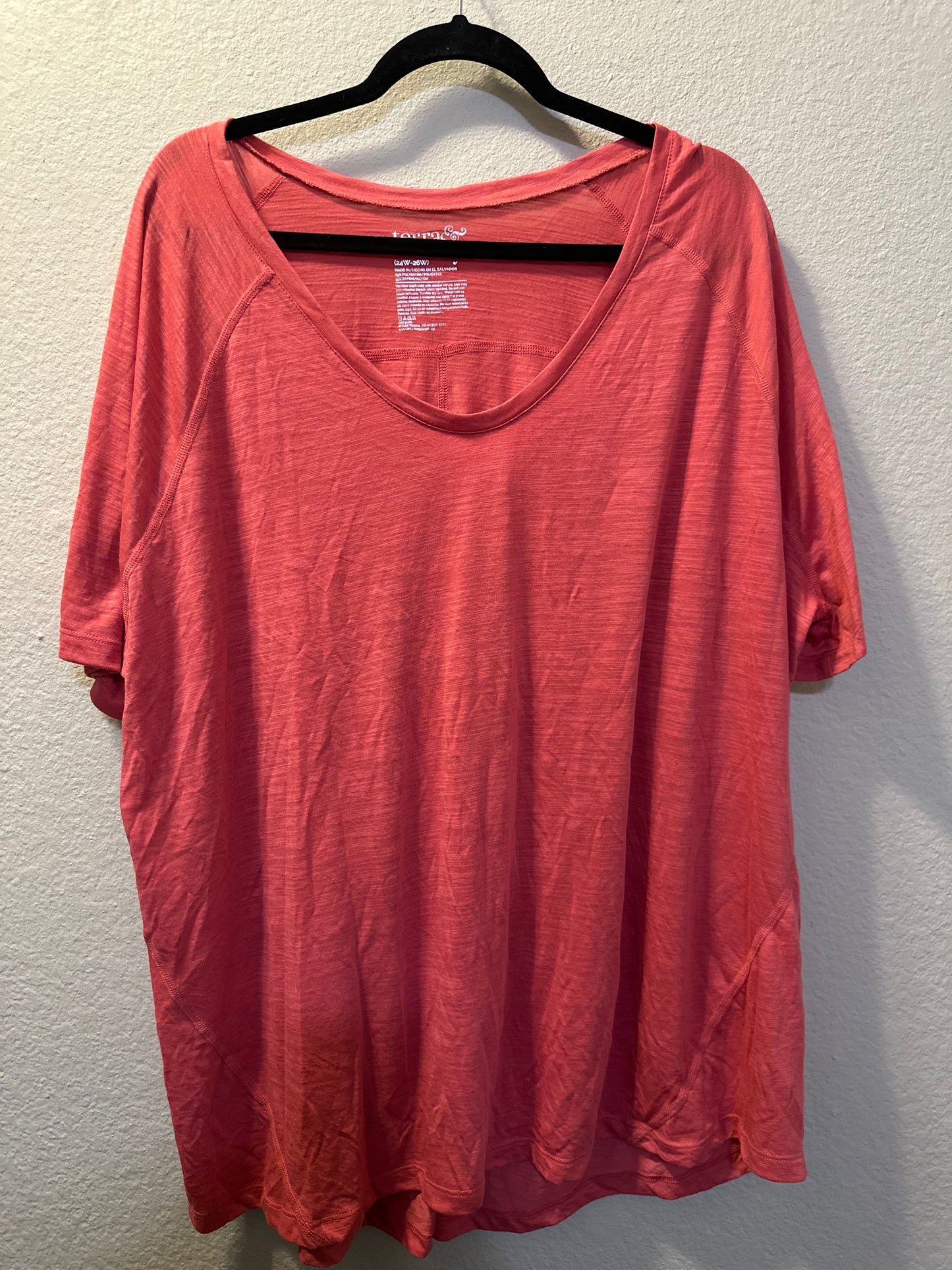 Size 3x (24/26) Orange Terra & Sky Top