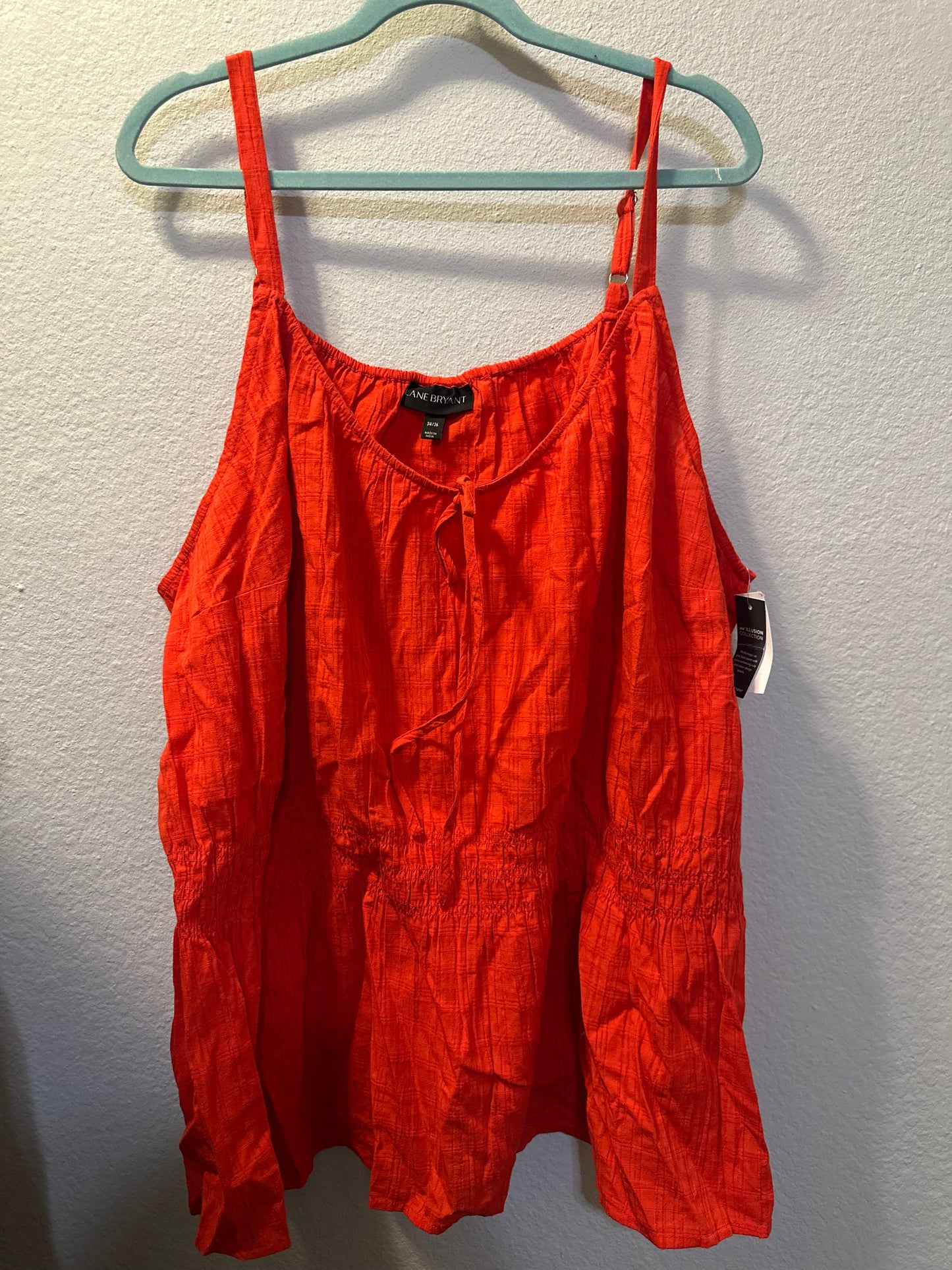 Size 8x/9x (34/36) Orange Lane Bryant Top