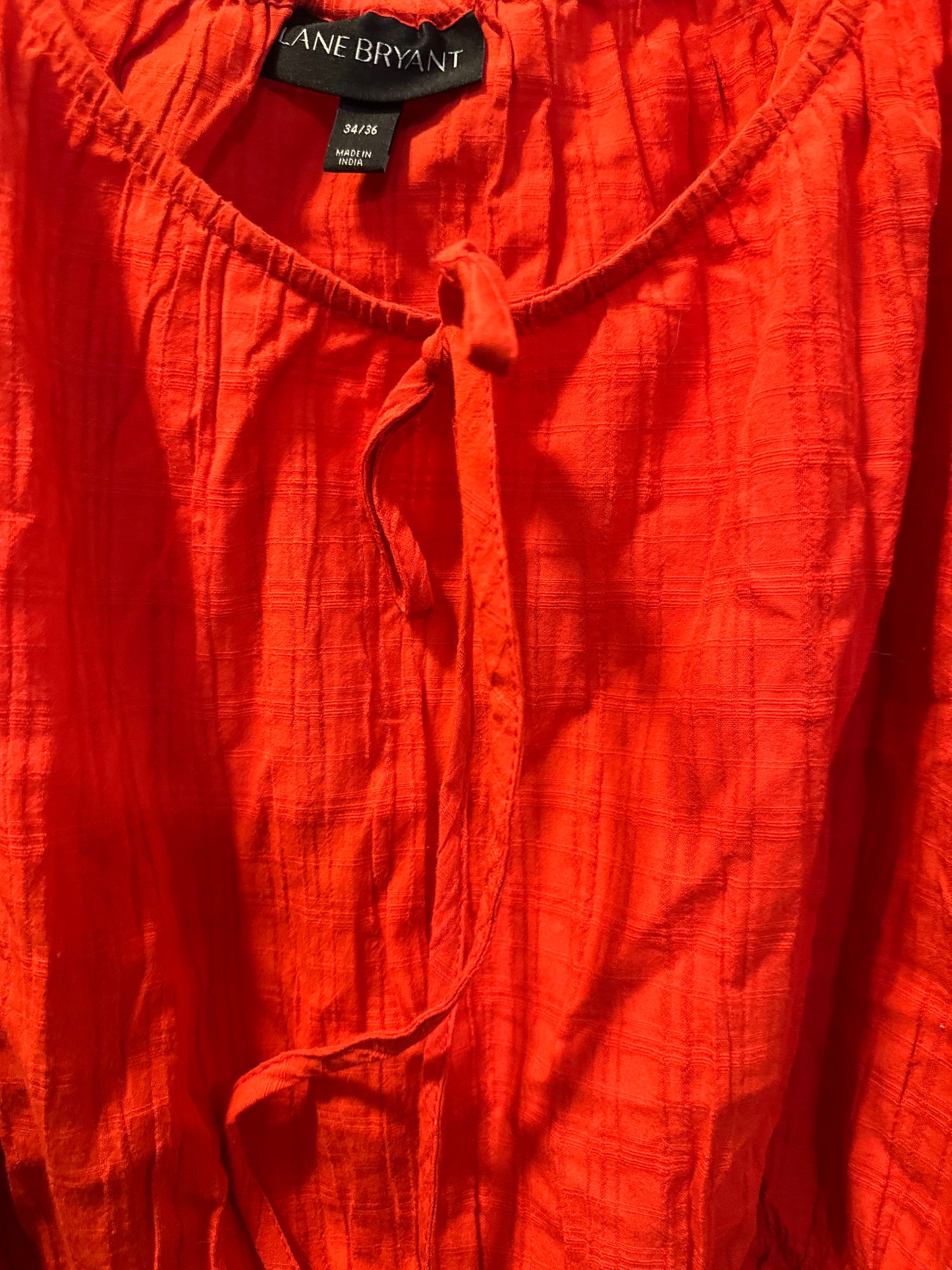 Size 8x/9x (34/36) Orange Lane Bryant Top