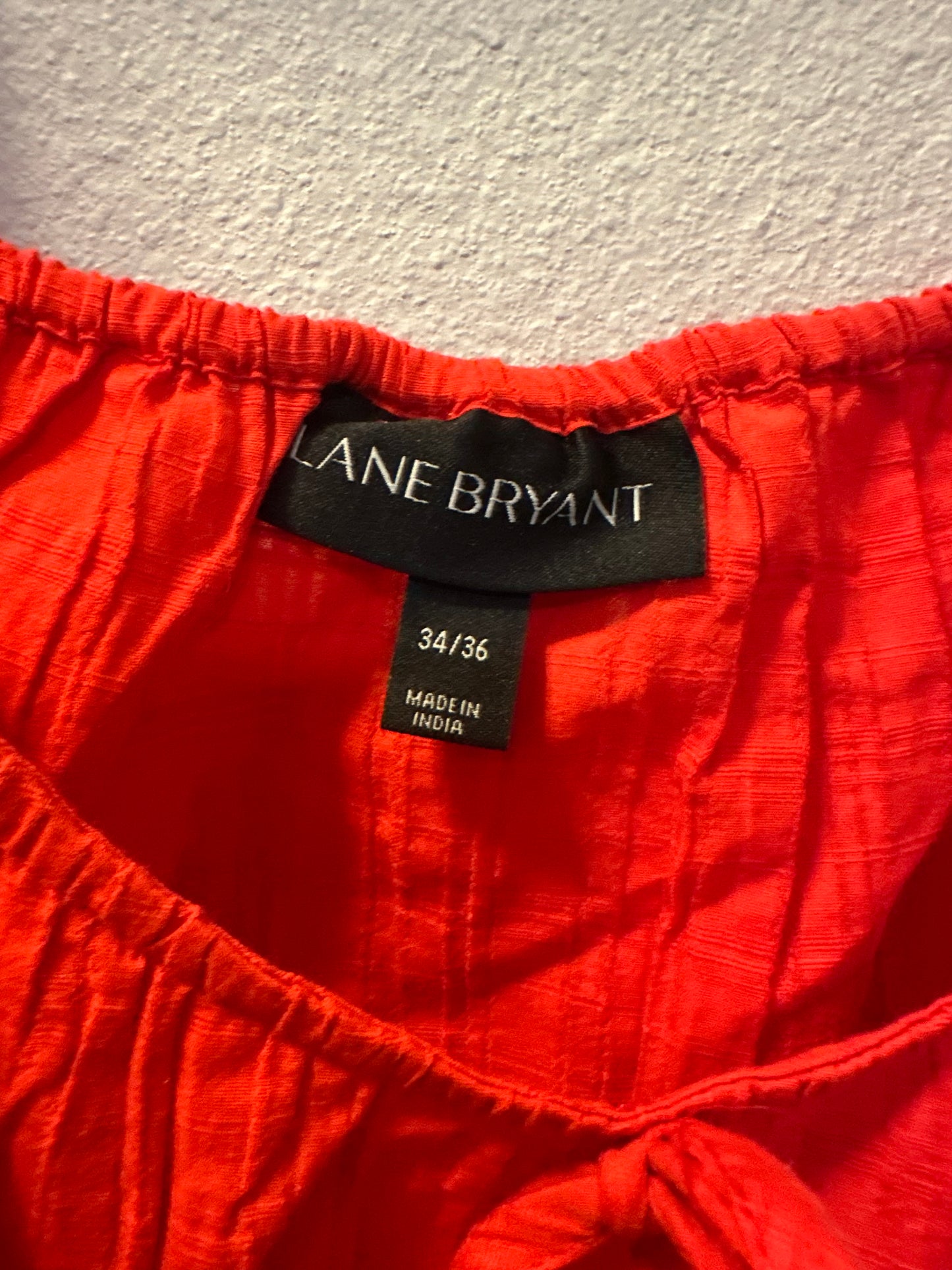 Size 8x/9x (34/36) Orange Lane Bryant Top